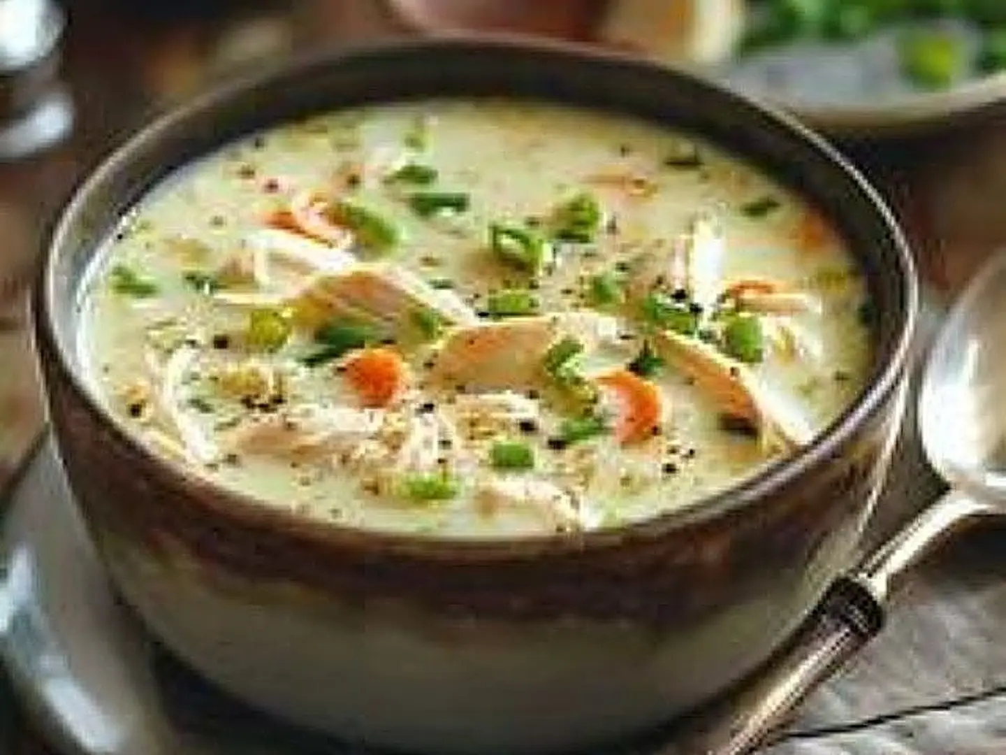 شوربة كريمة الدجاج