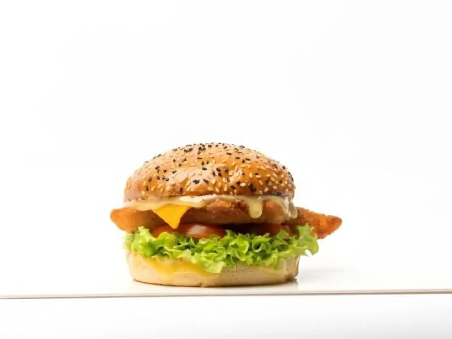 Chicken Burger With Honey And Mustard