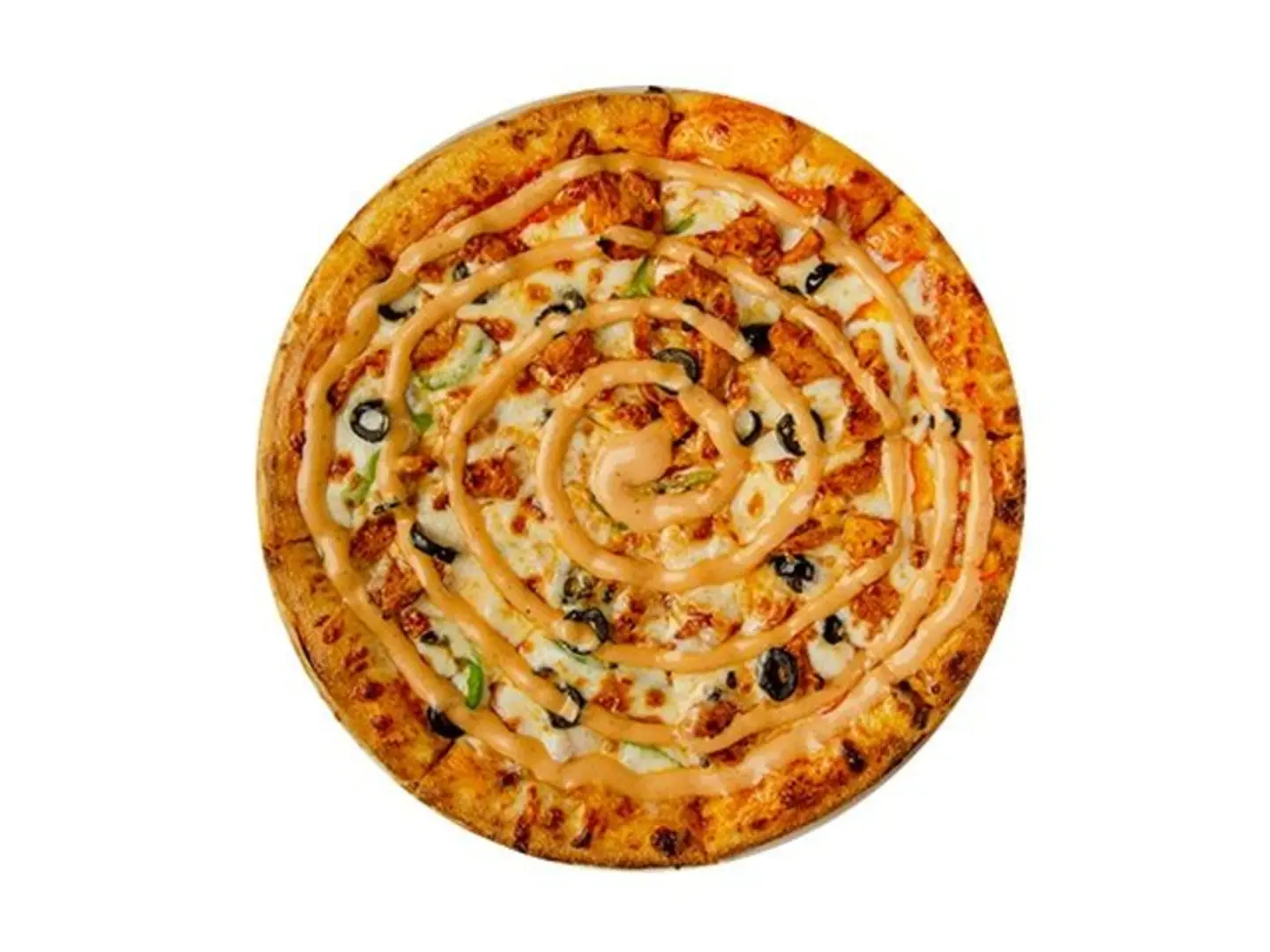 بيتزا تكا الدجاج وسط