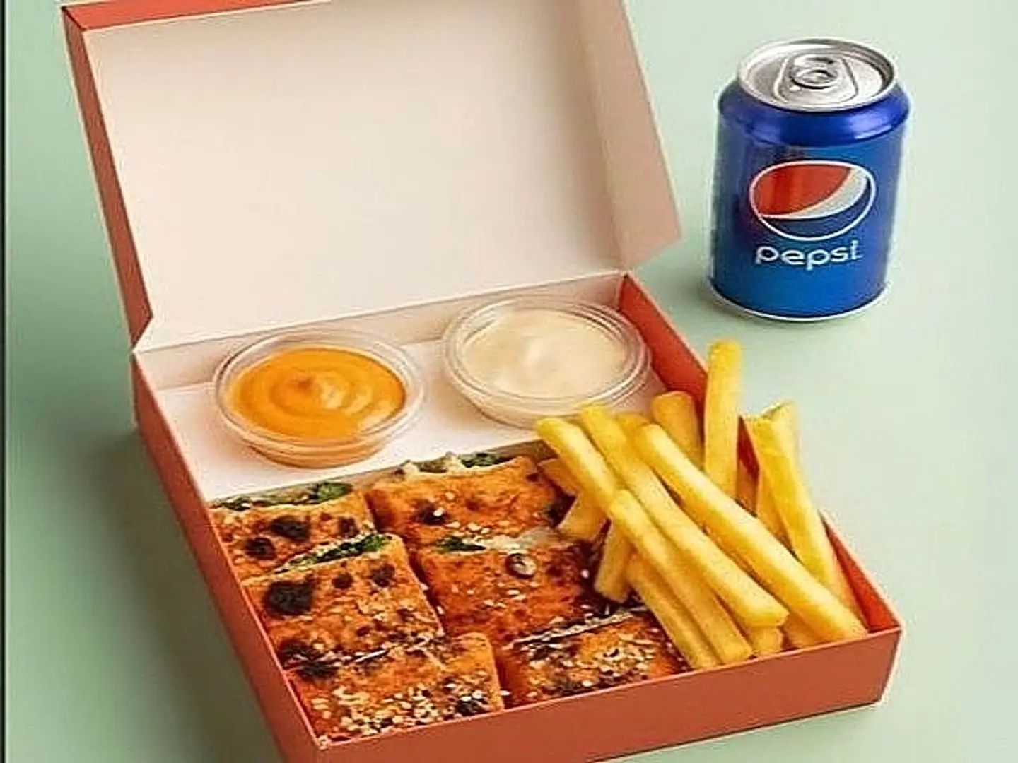 Italian Shish Meal With Cold Drink