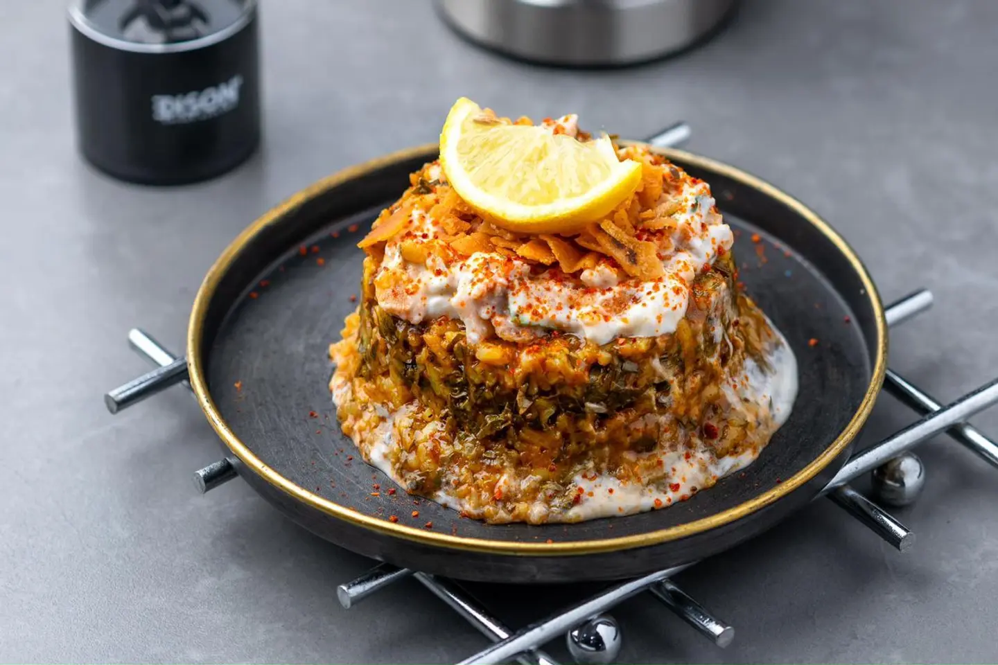 Stuffed Grape Leaves Fatteh