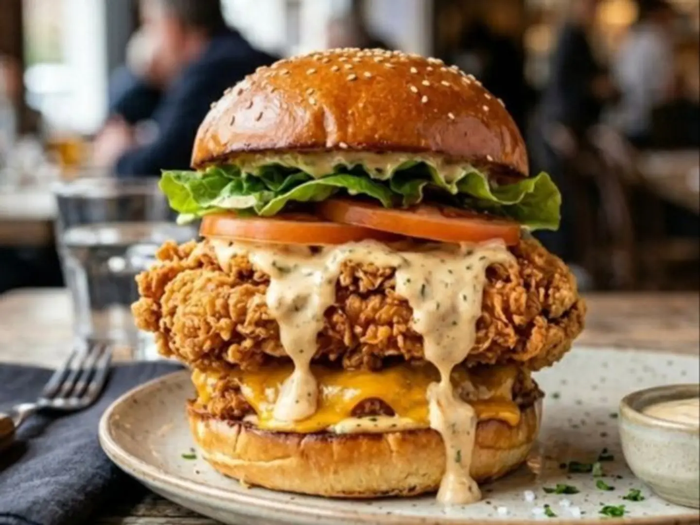 Regular Crispy Chicken Burger