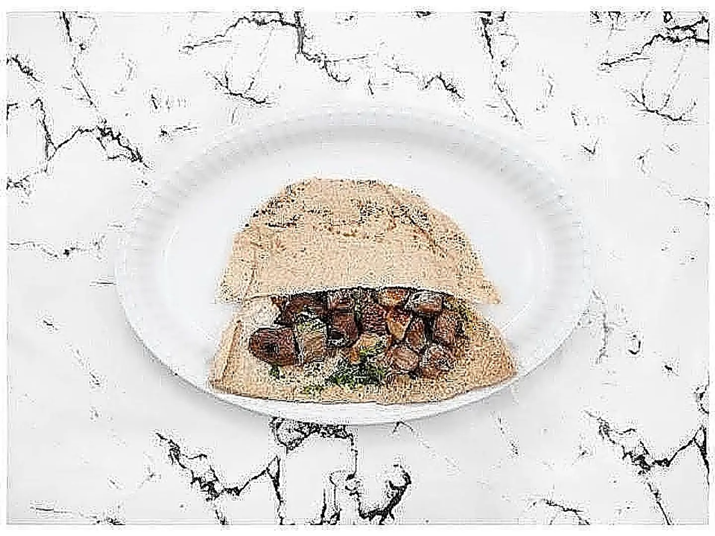 ساندوتش اوصال لحم