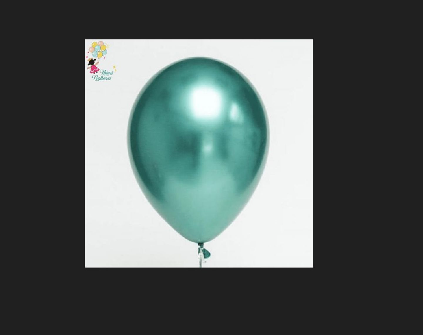 Chrome Green Balloon