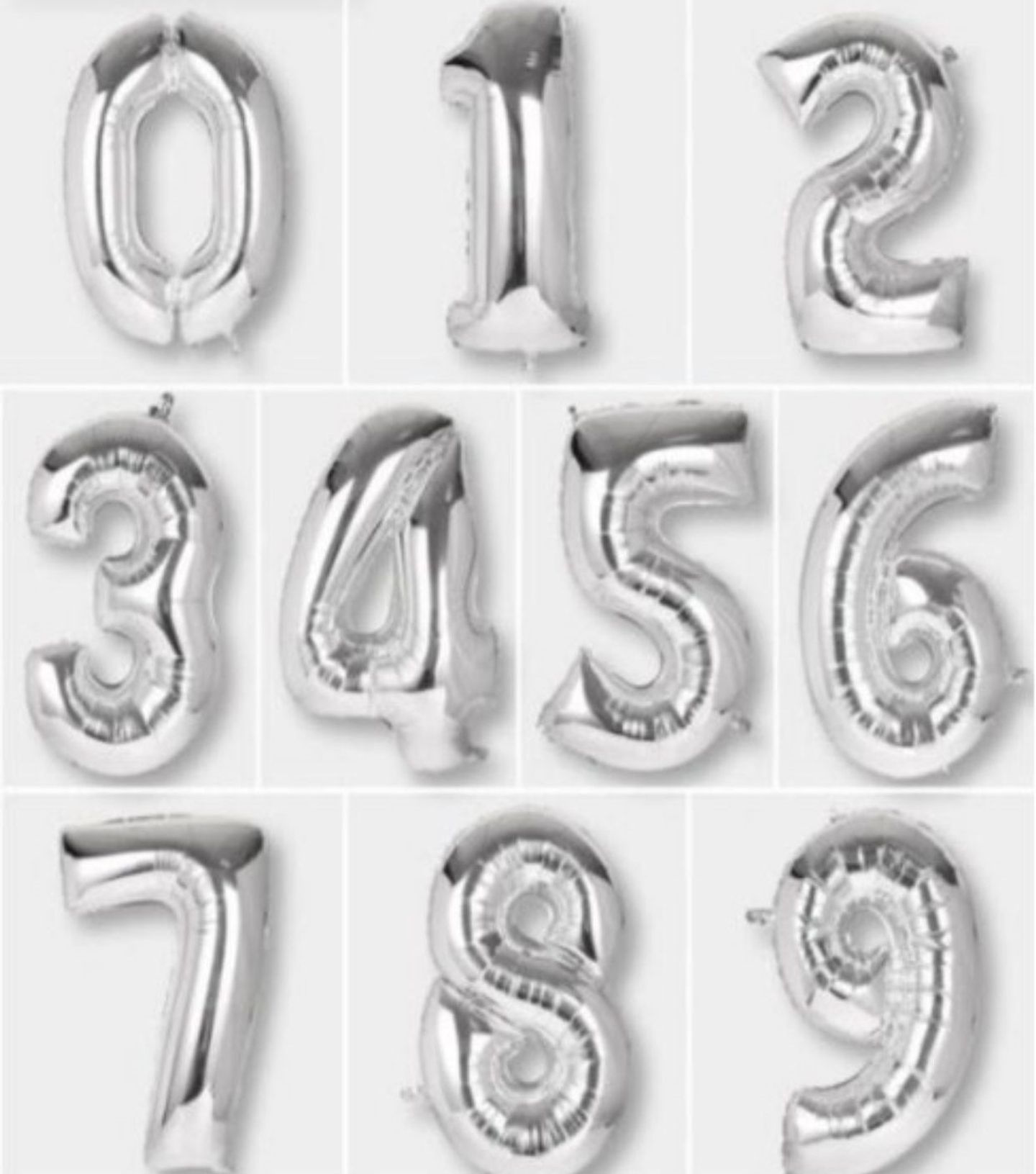 Helium Numbers Balloon