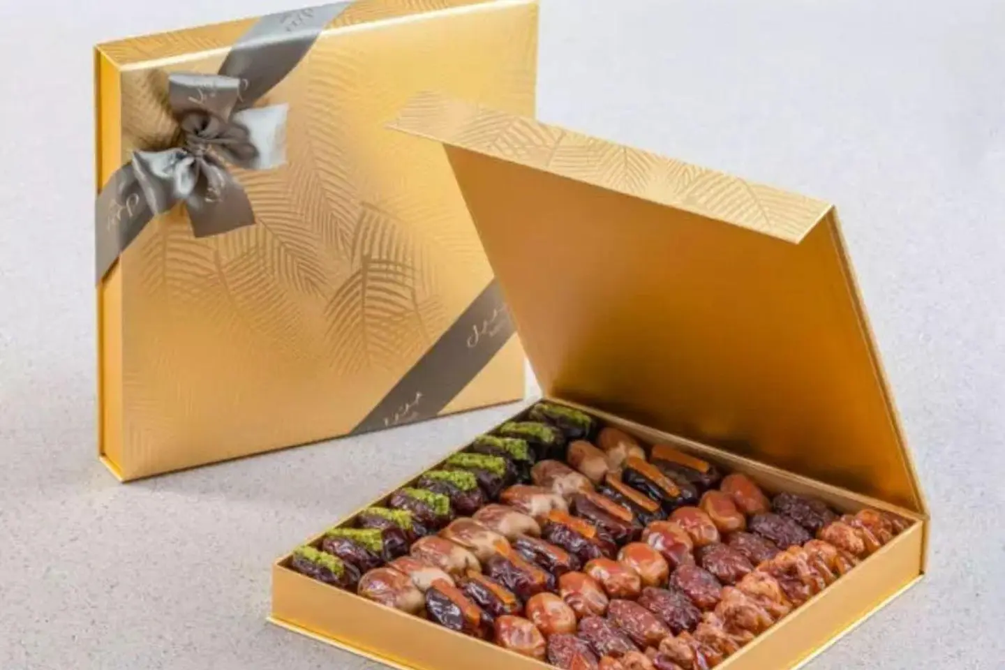 Large Golden Palm Box