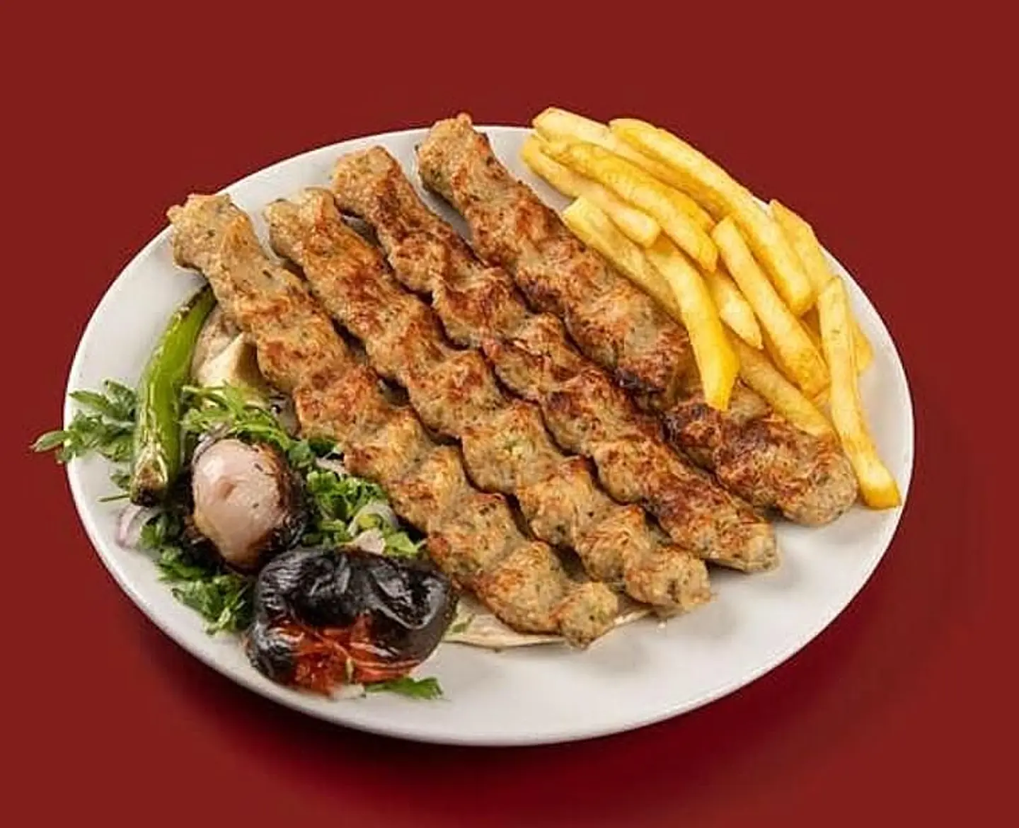 كباب دجاج وسط