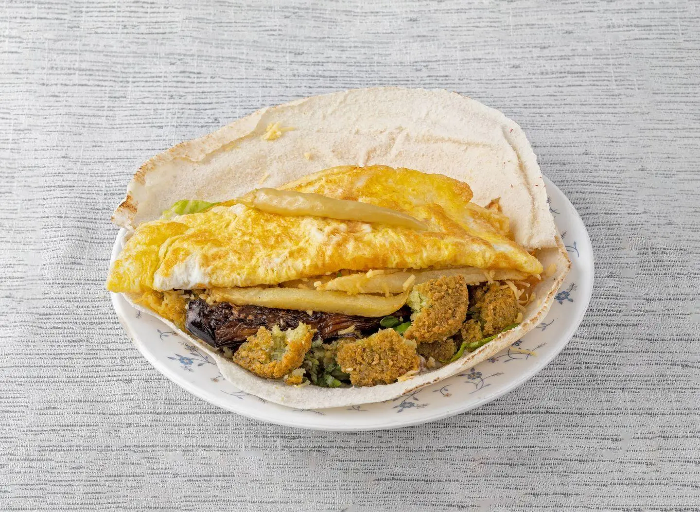 Foul With Fried Egg Sandwich