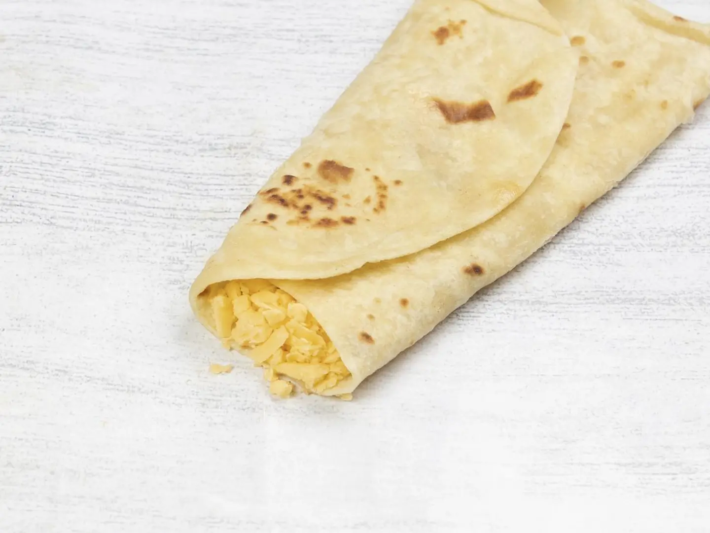 Chapati With Egg And Cheddar Cheese