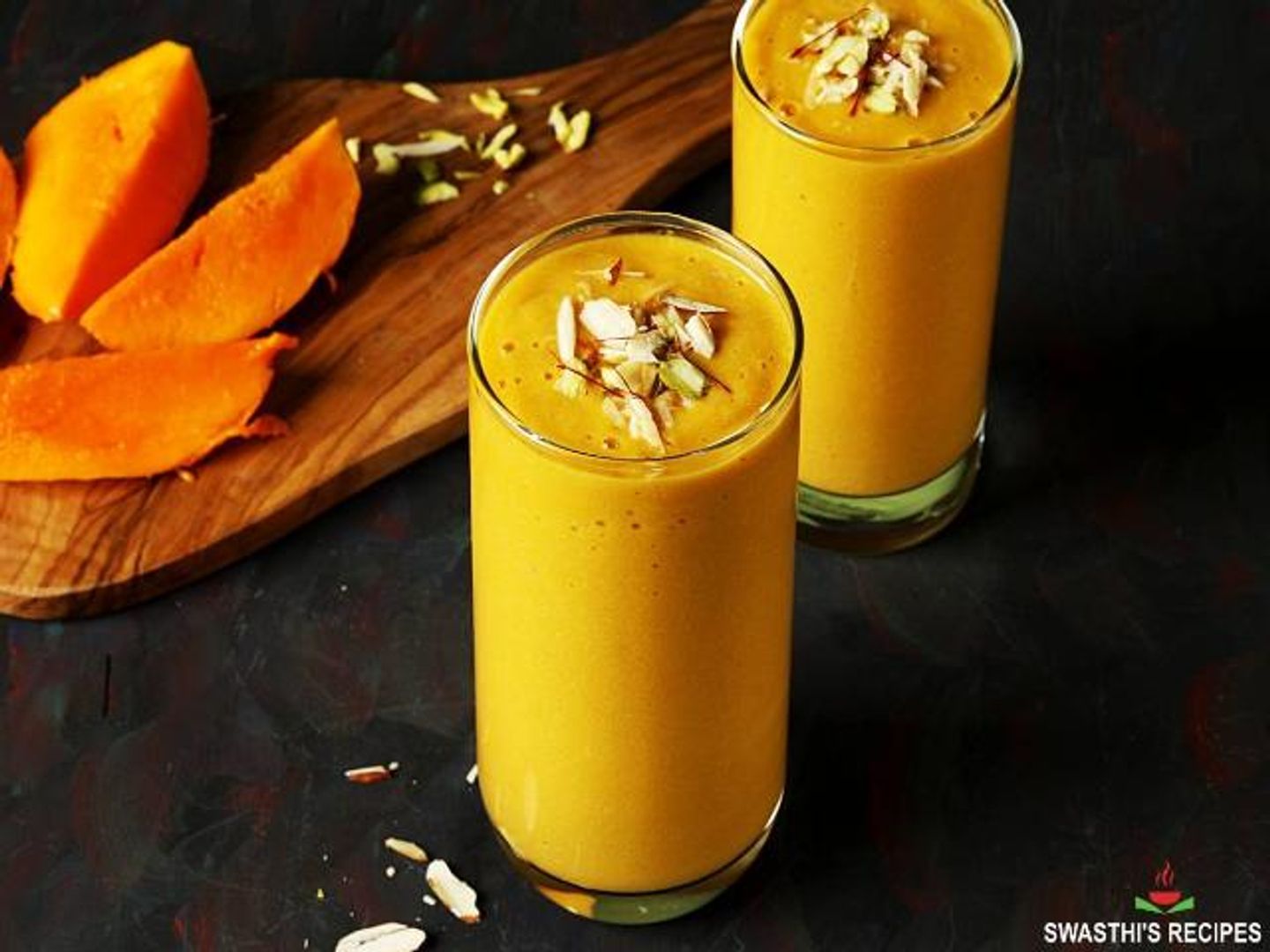 100% Natural Mango Shake Smoothie