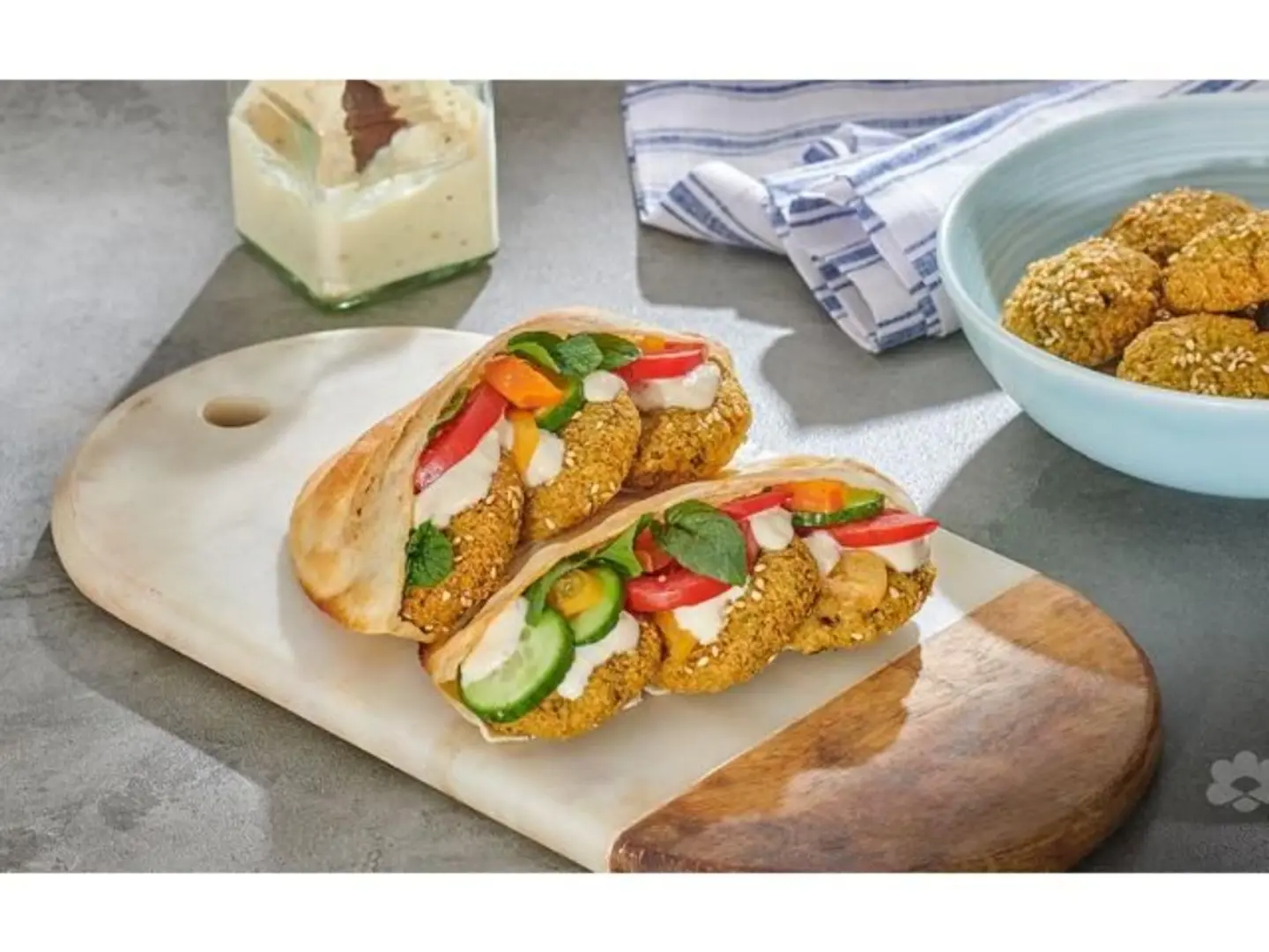 Falafel In Saj Special Bread