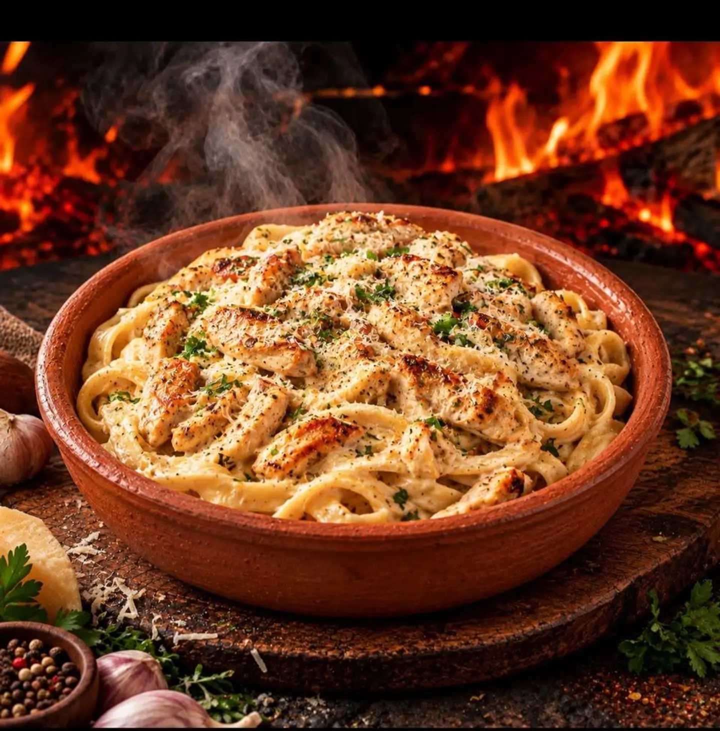 Garlic Chicken Pasta