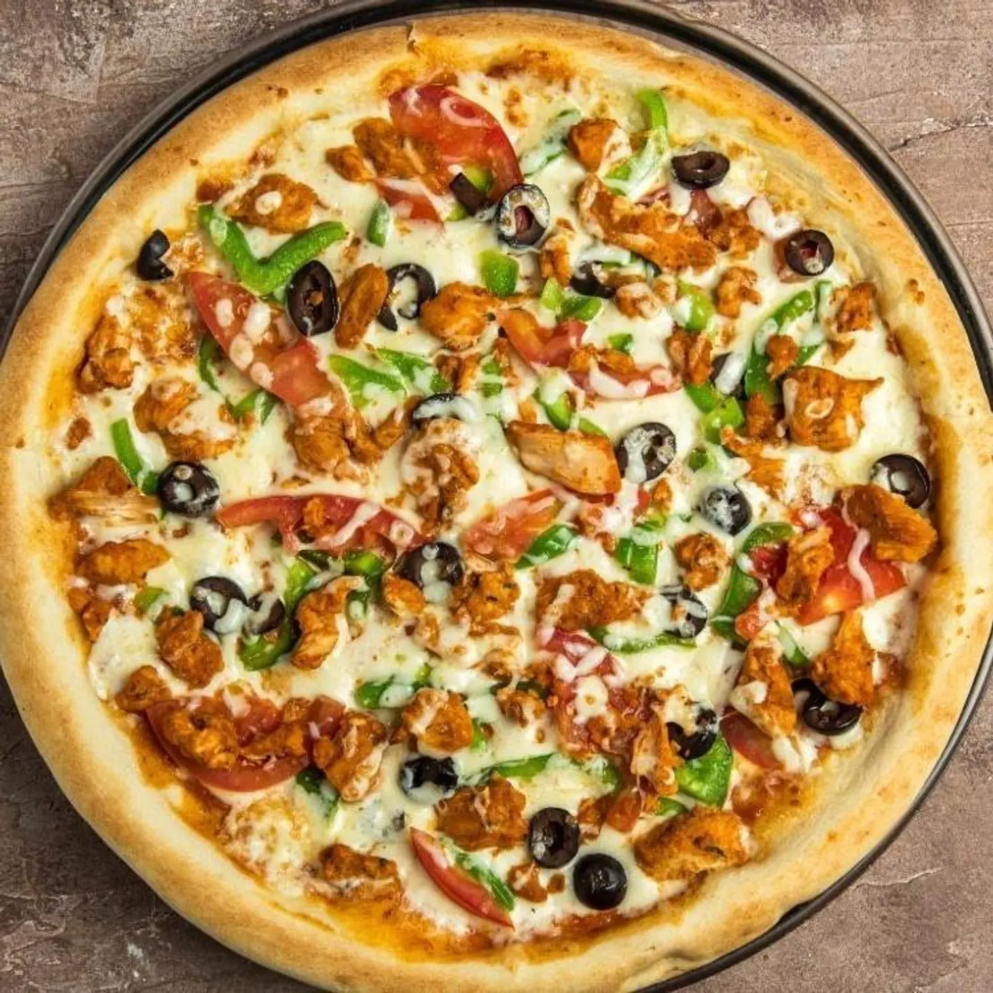 Chicken Vegetable Pizza