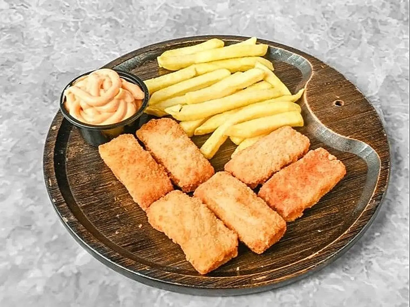 صحن مسحب حراق