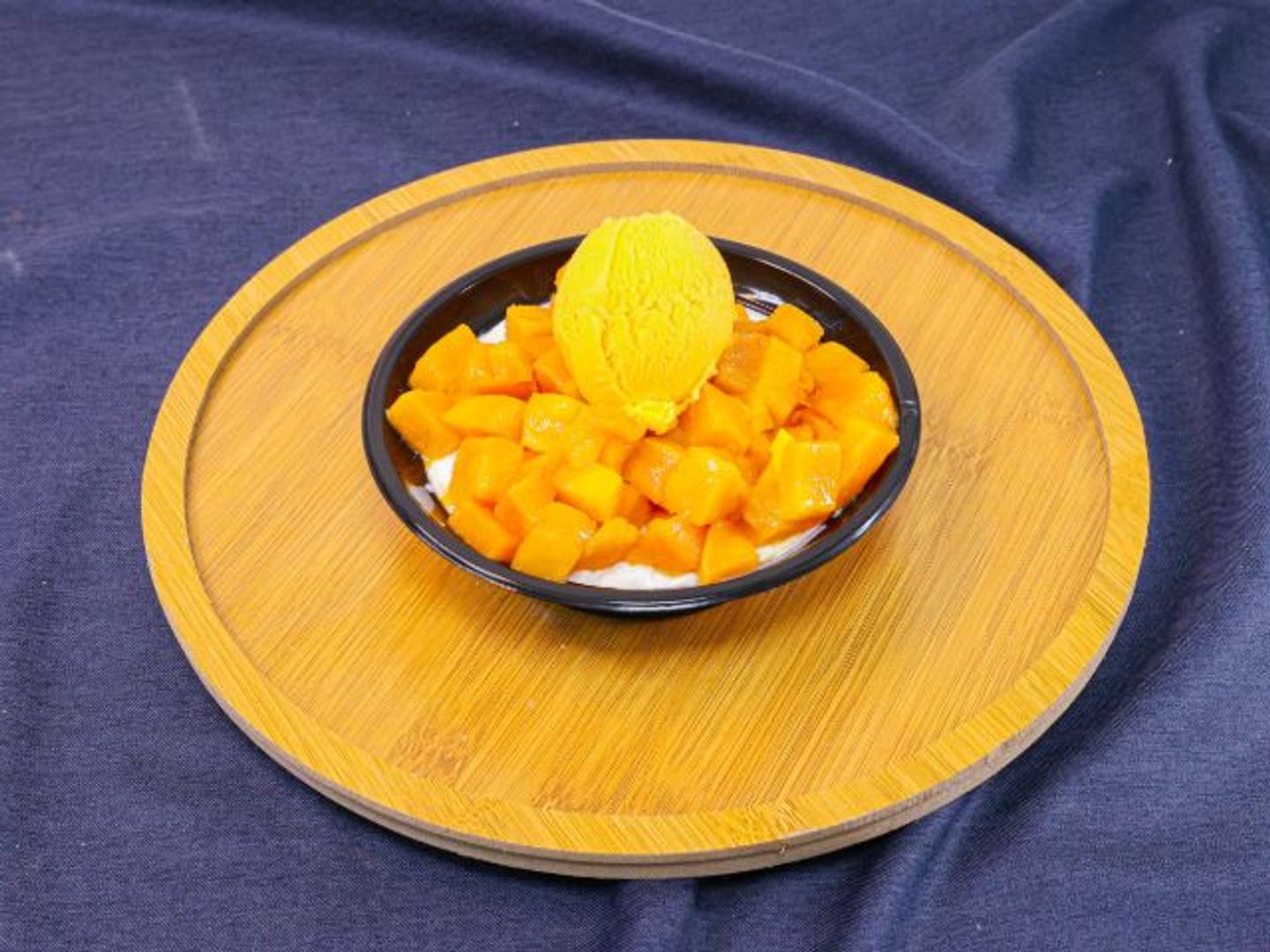 Rice Pudding, Mango Ice Cream