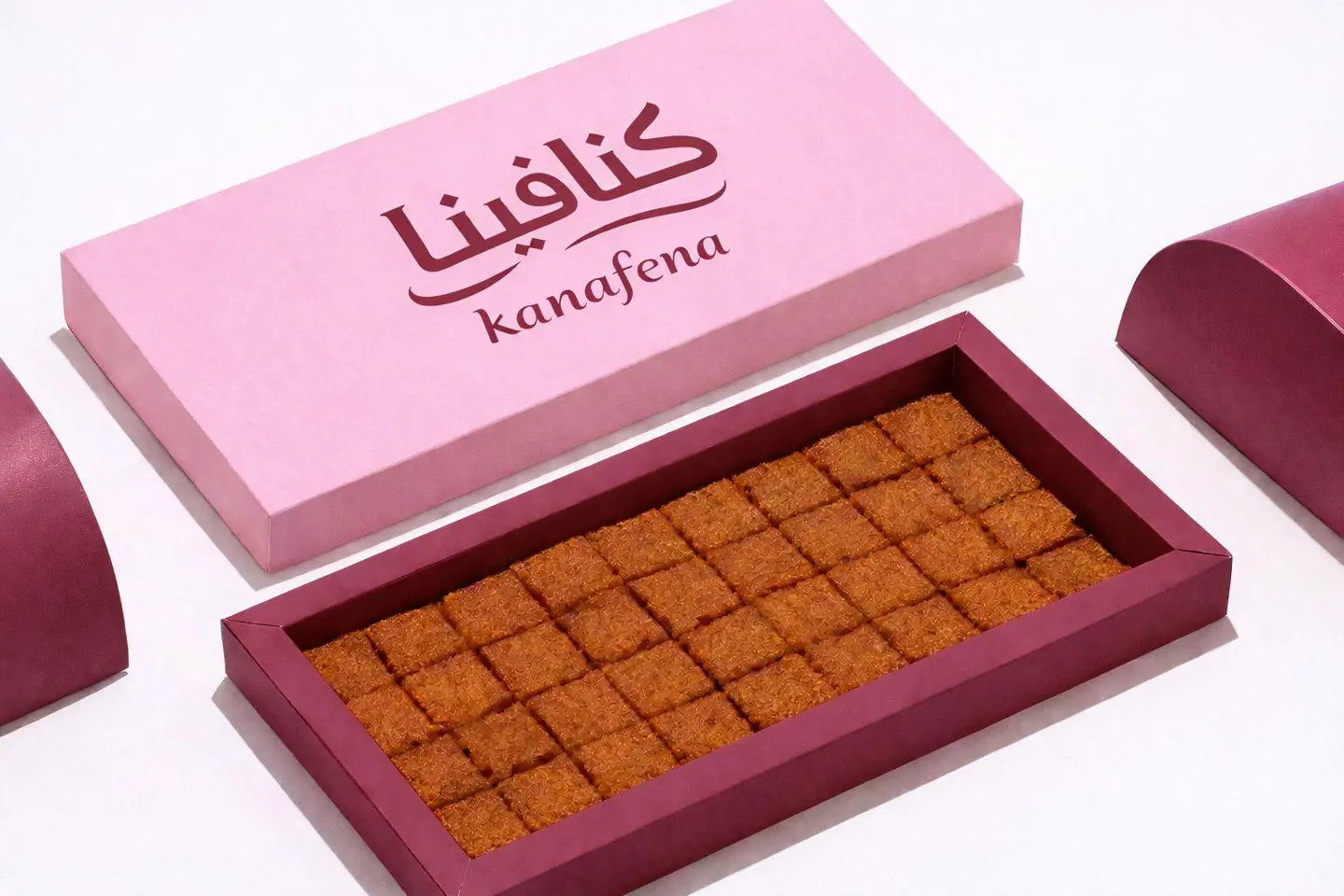 علبة كنافة حليب محموس صغير