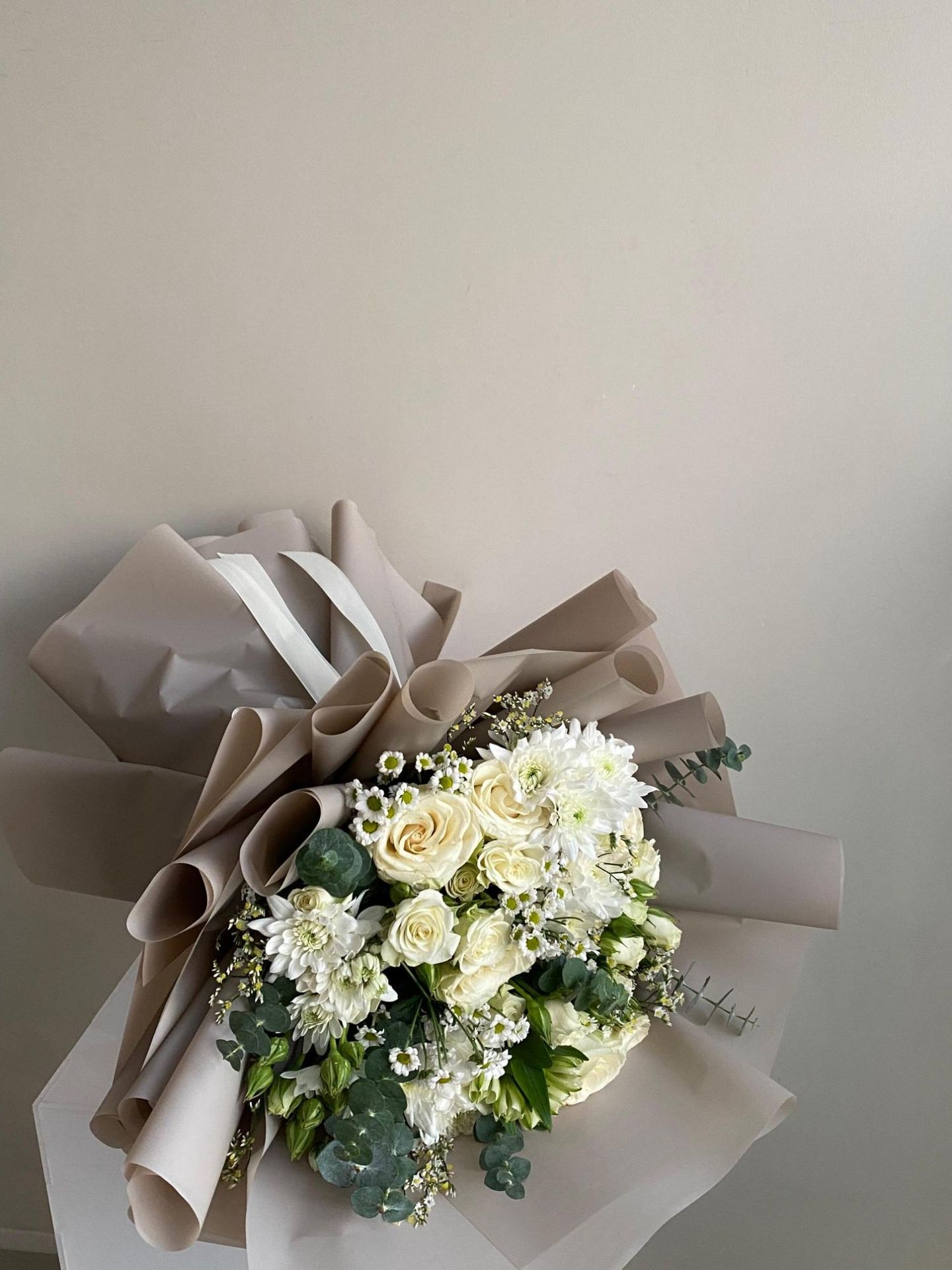 White Baby Chris And Rose Bouquet