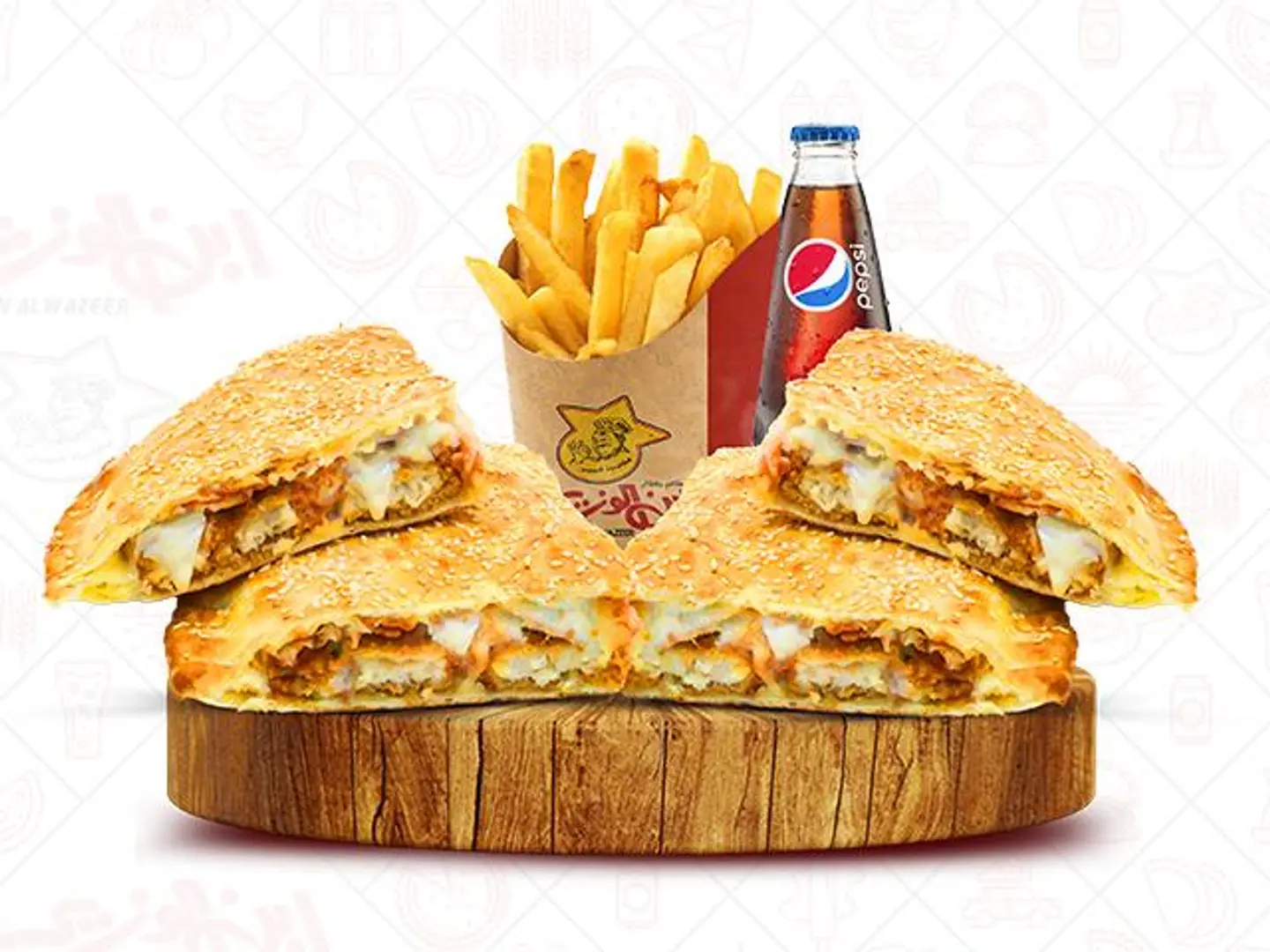 وجبة الزعيم اربع قطع