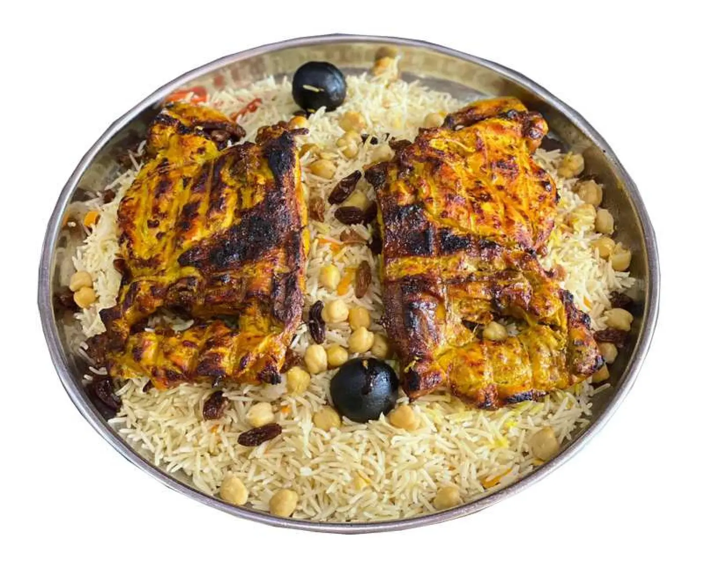 Charcoal Grilled Chicken With Rice