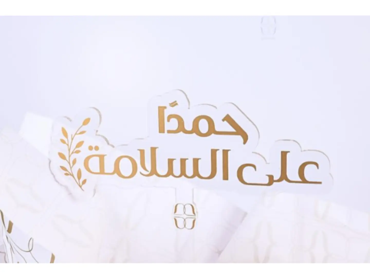 تغريسه الحمدلله على السلامة
