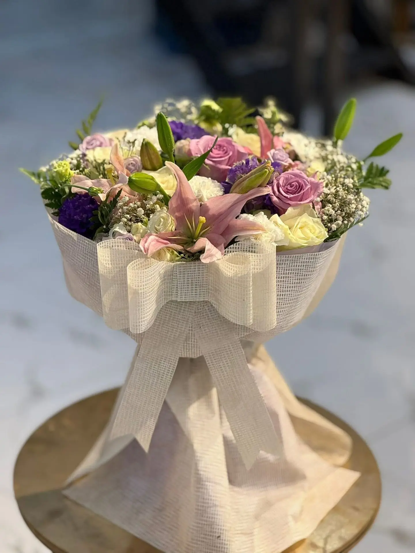 A Cheerful Bouquet Of Flowers