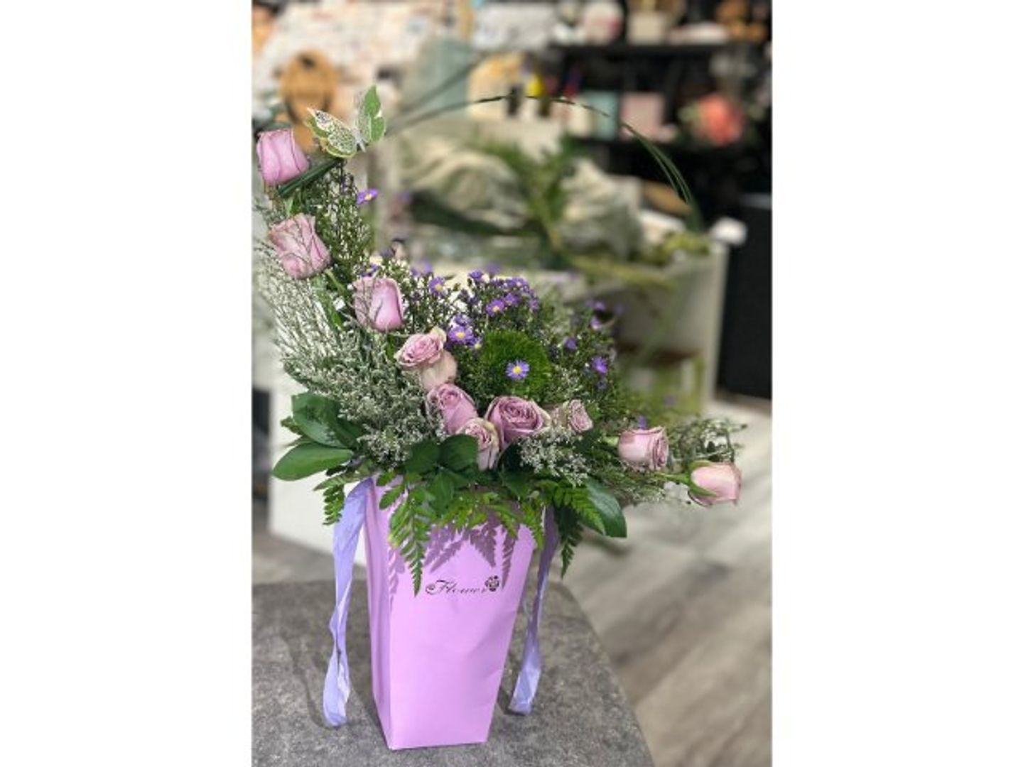 Basket Of Colors Available In Purple, Red, Pink, Off White