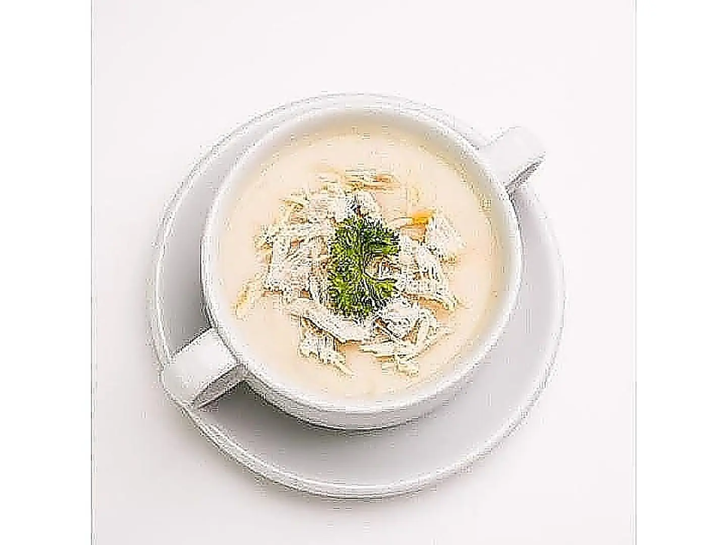 شوربة كريمة بالدجاج