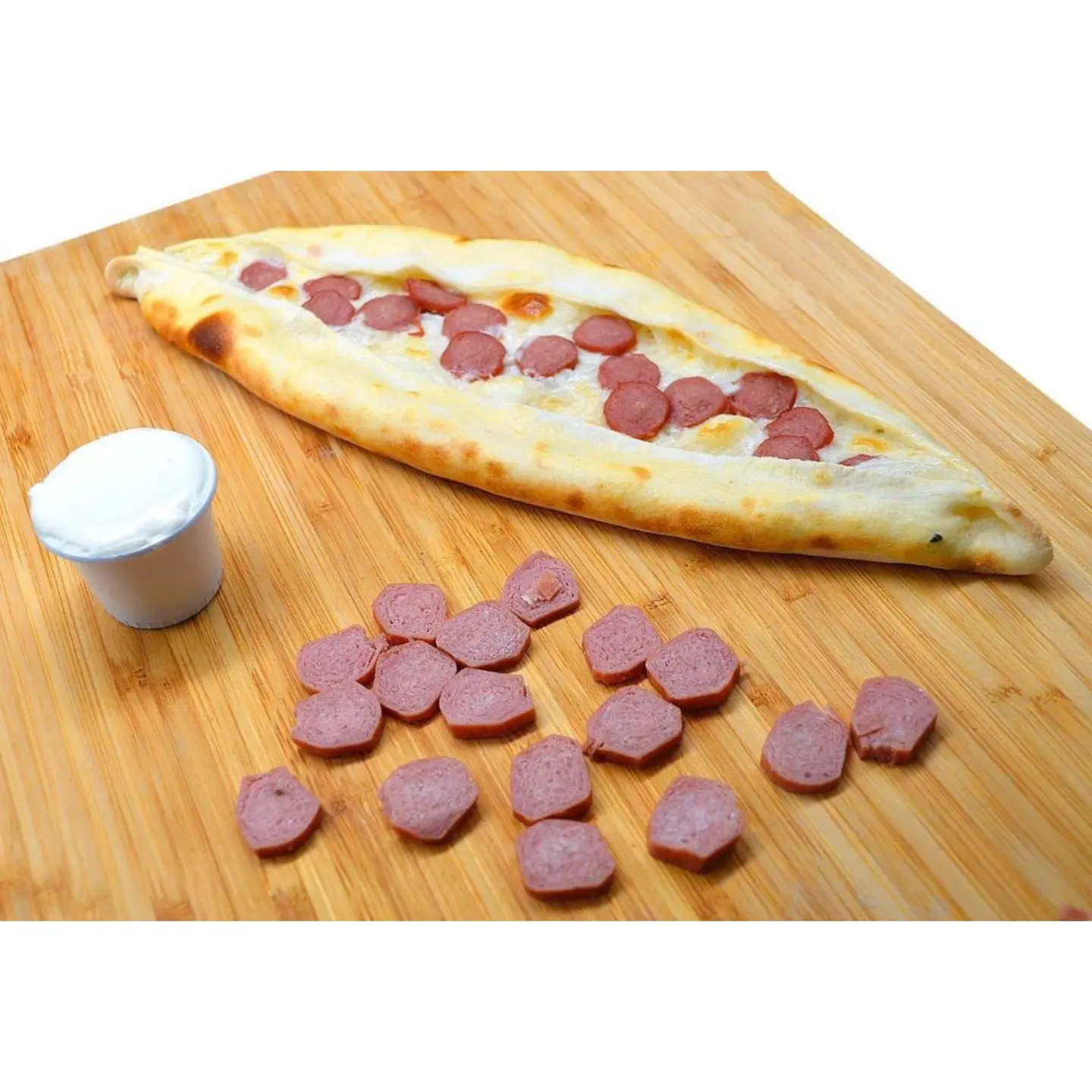 جبن سائل بالنقانق