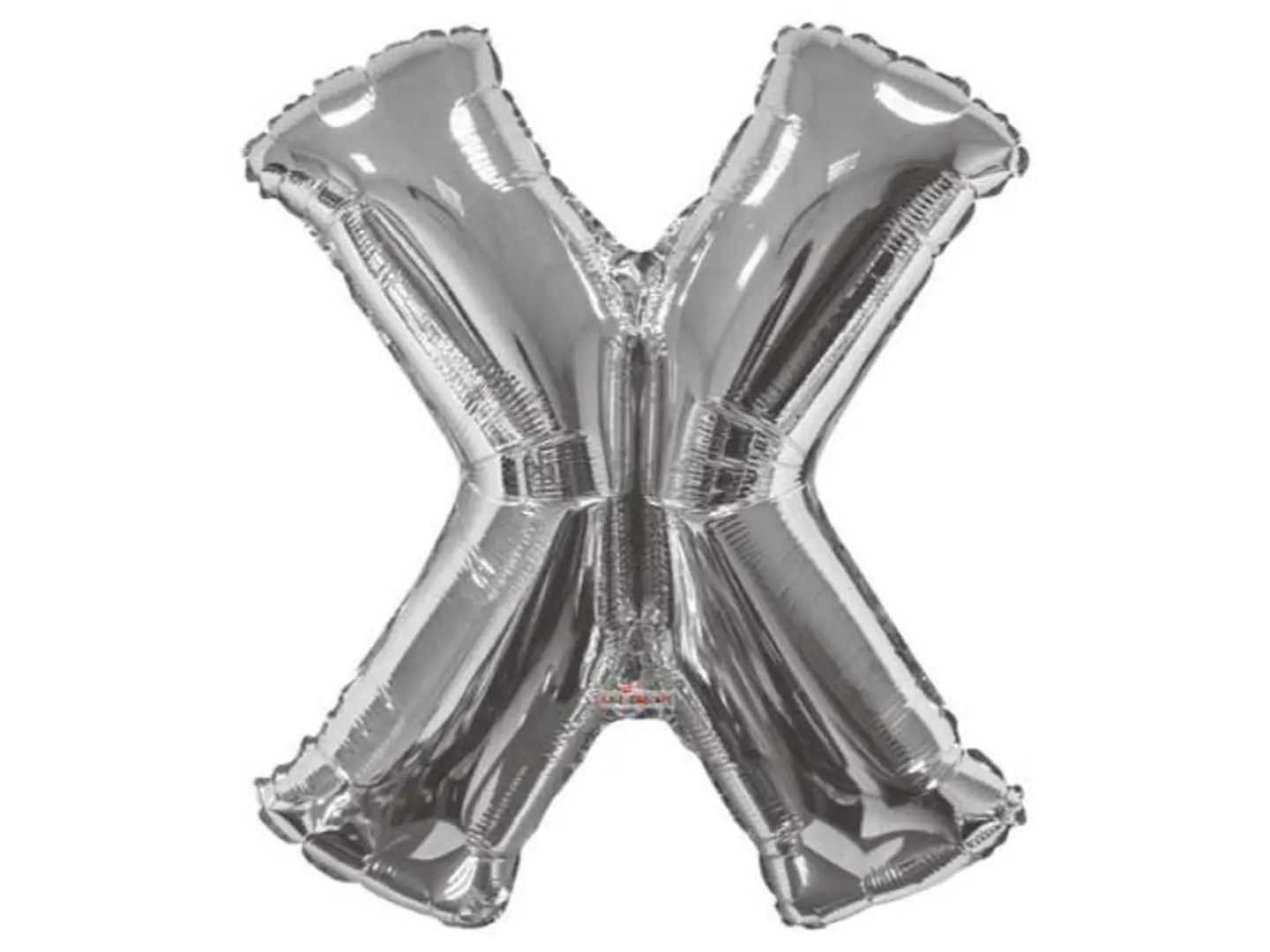 Silver W Helium Balloon