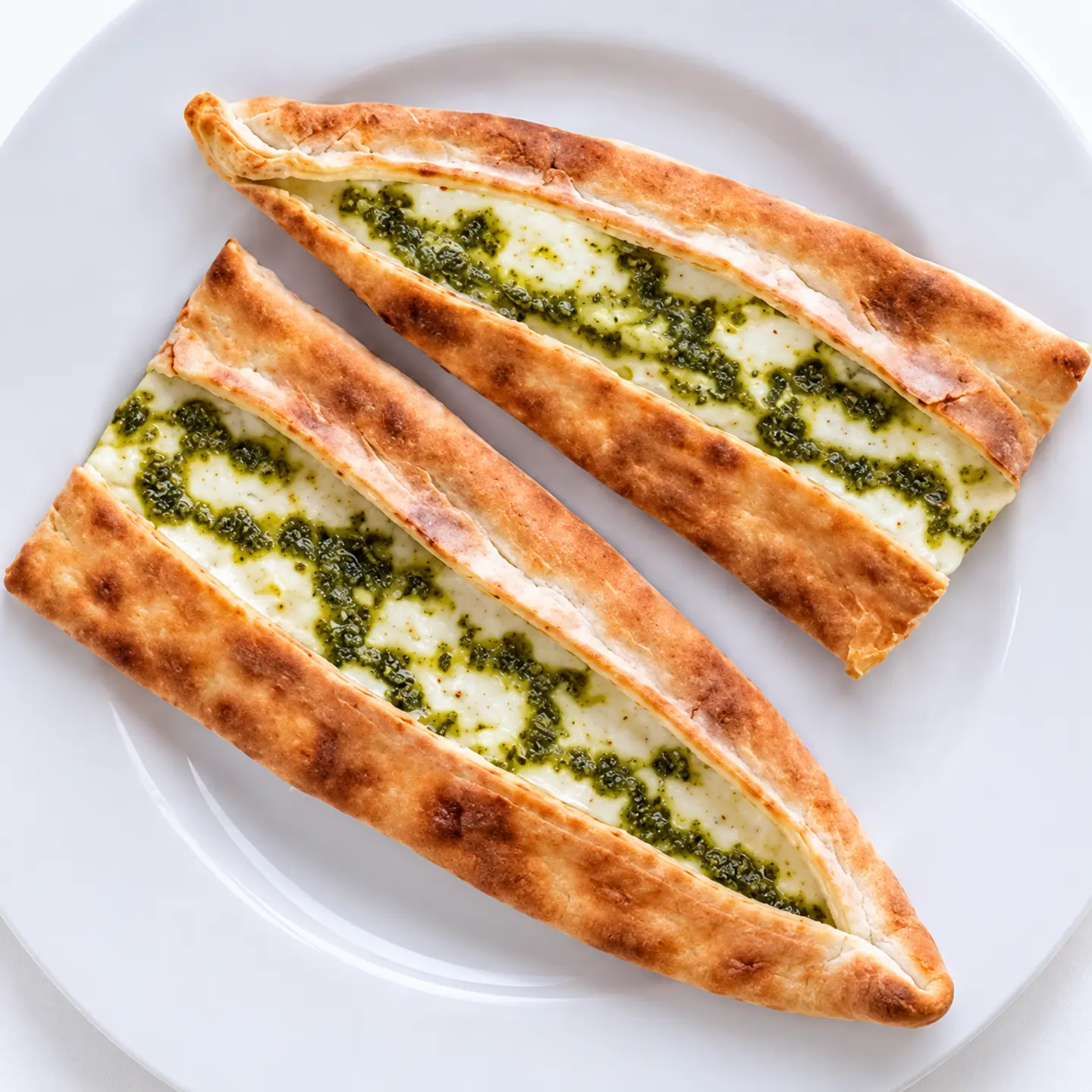 فطيرة لبنة مع البيستو