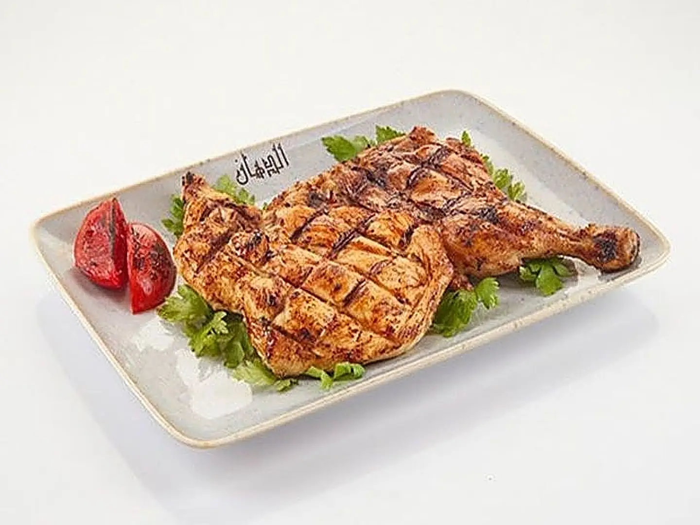نص دجاجة شيش سادة