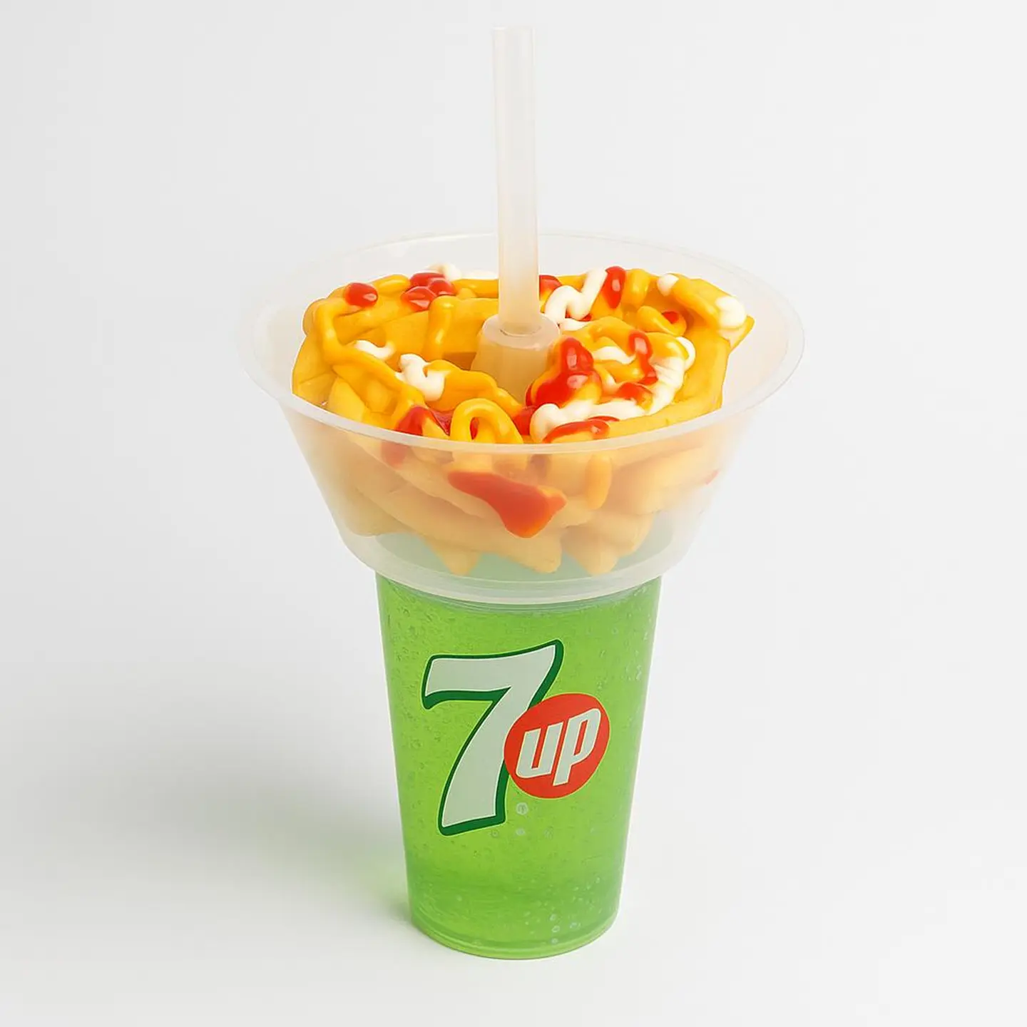 Plain Fries With 7 Up