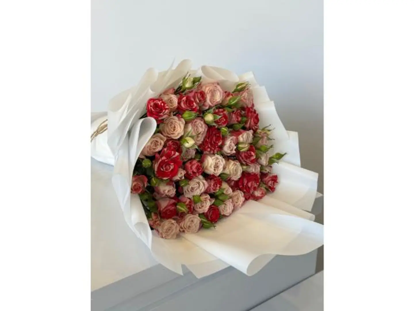 Natural Flower Bouquet With Ribbon 34