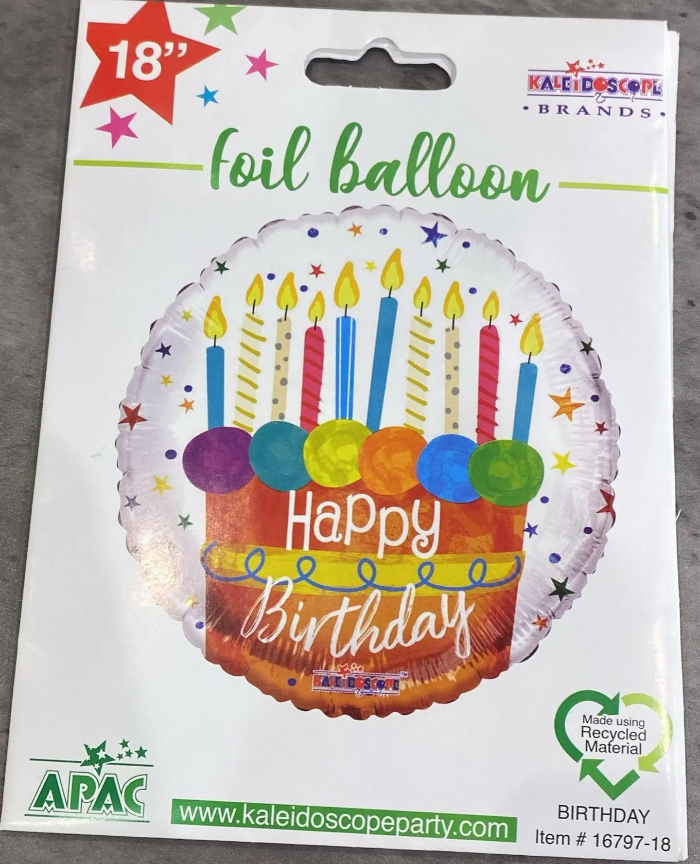 بالون هيليوم عيد ميلاد ملون