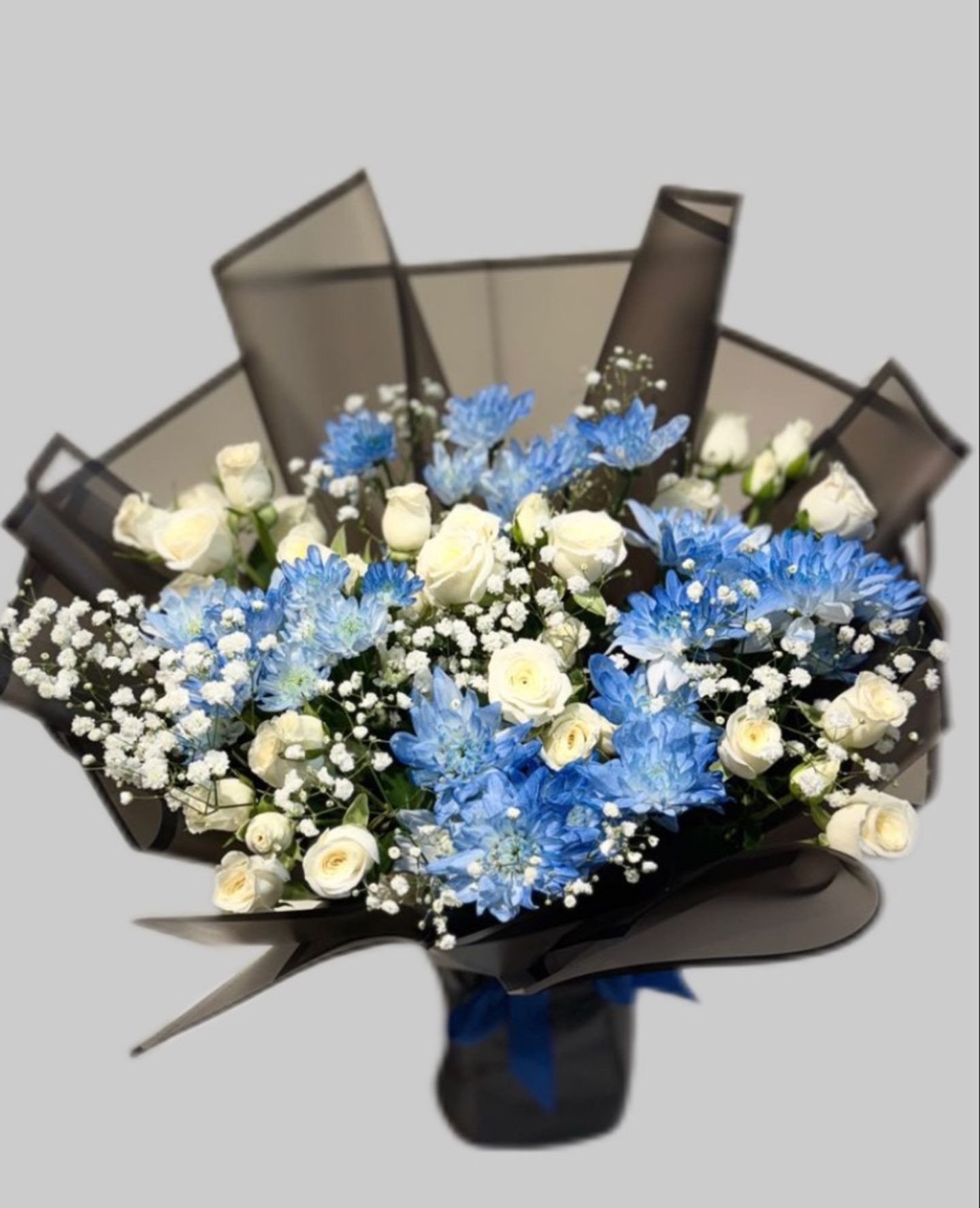 باقة ورد ازرق فاخره
