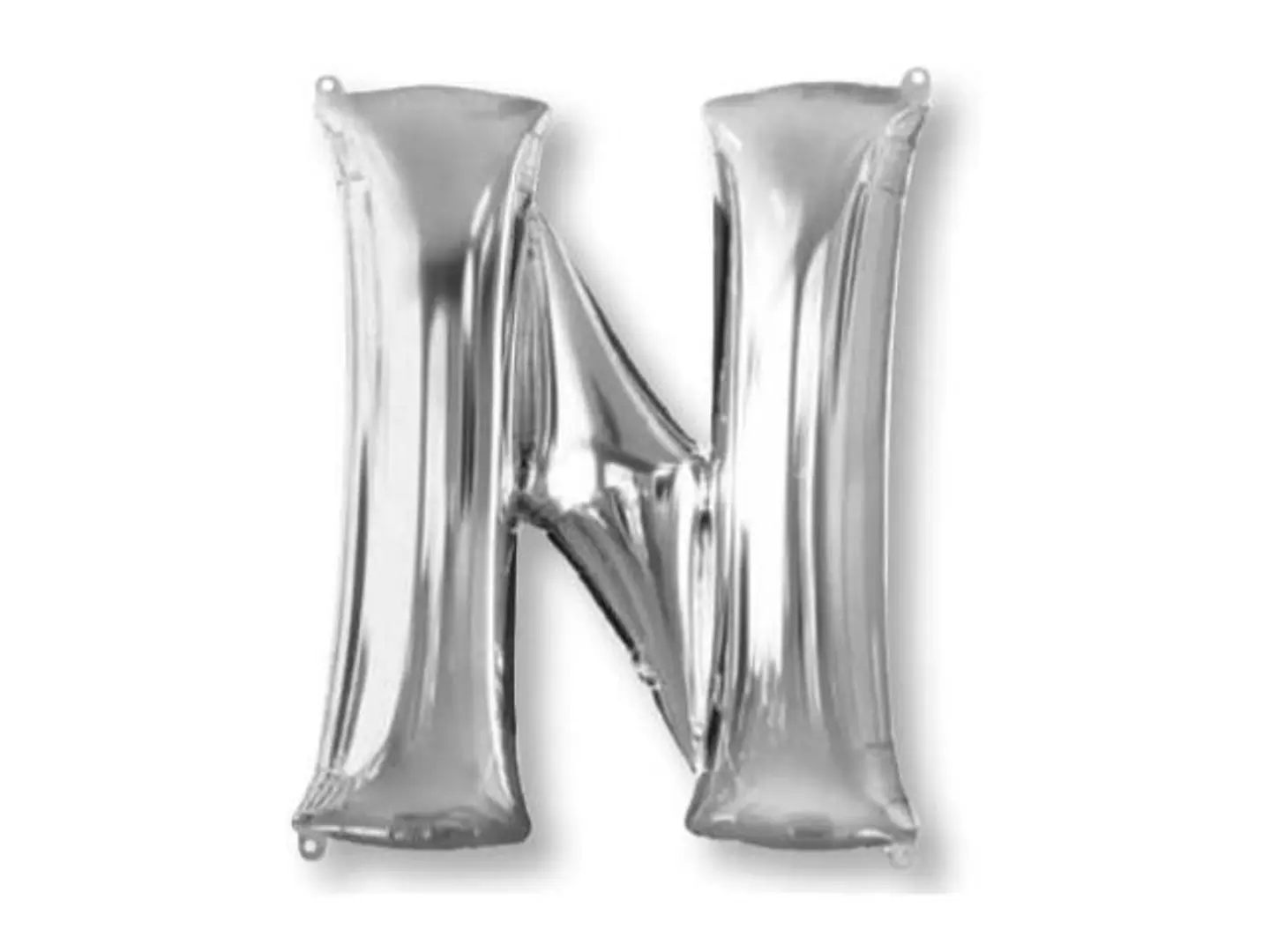 Silver Balloon Letter N