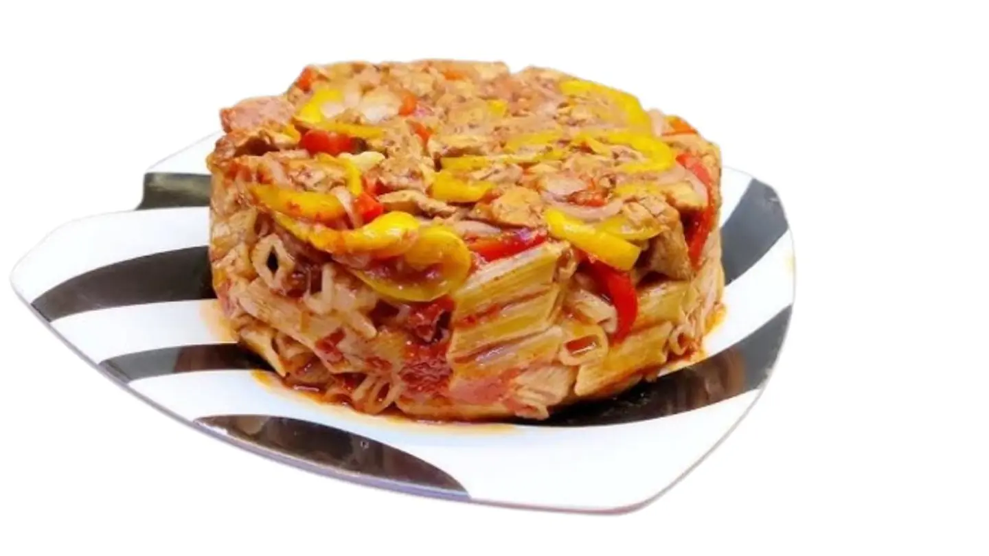 طاجن مكرونة فراخ
