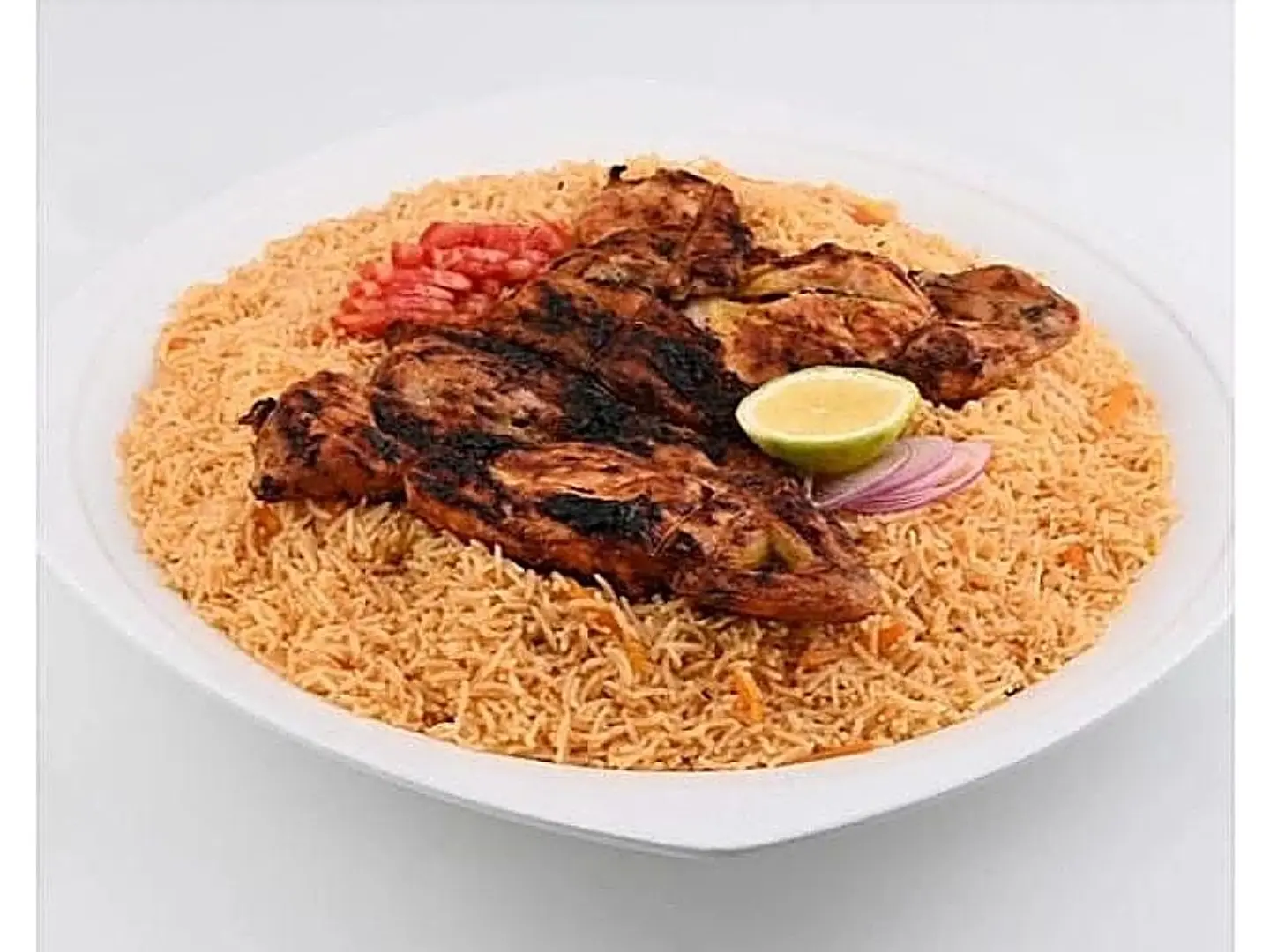 Whole Charcoal Chicken With Biryani Rice