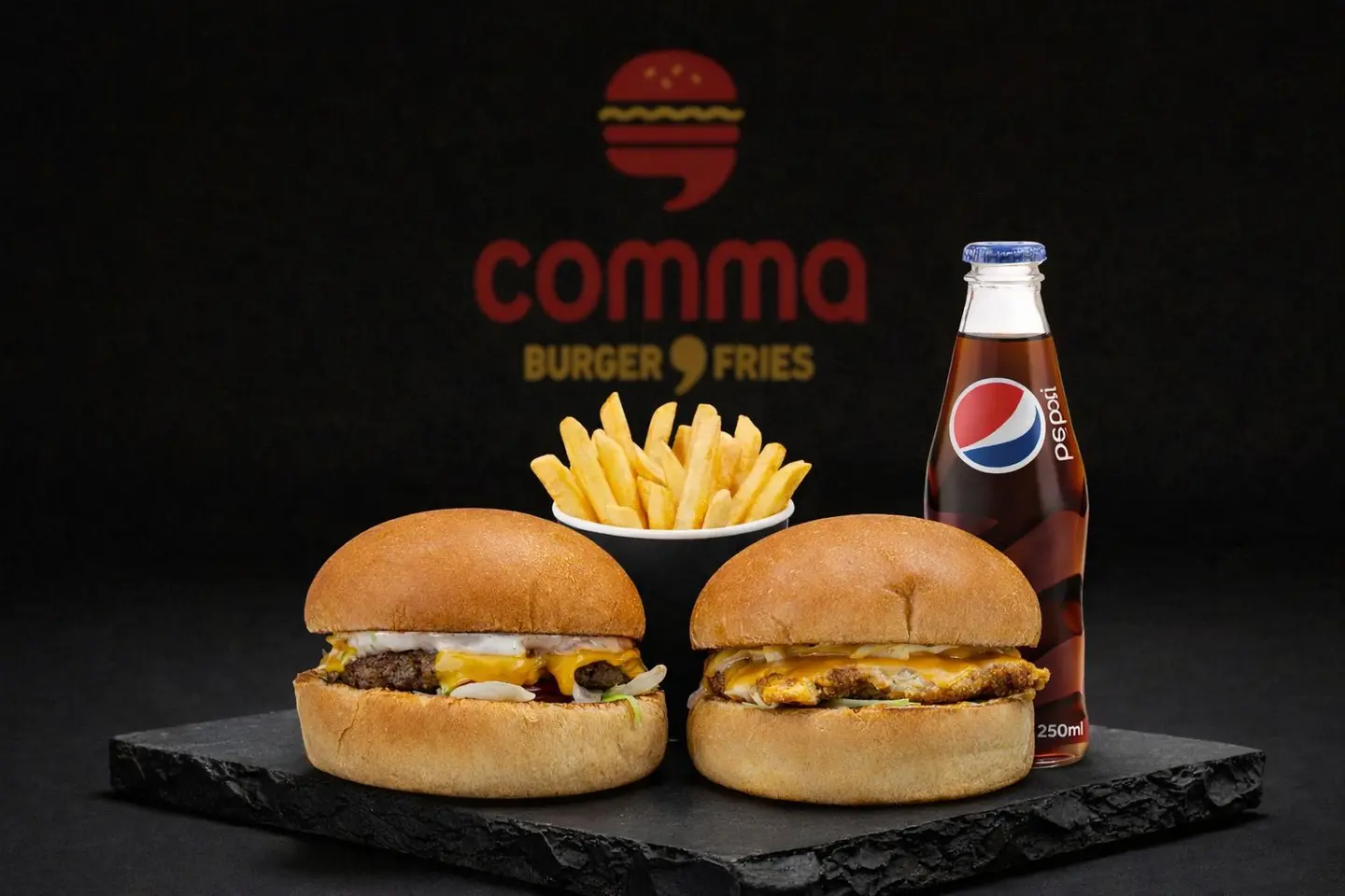 كومبو كلاسيك 1 كلاسيك لحم 1 تشين كلاسيك 1 بطاطس 1 مشروب