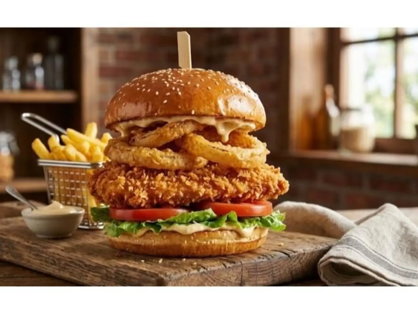 Chicken Ring Burger