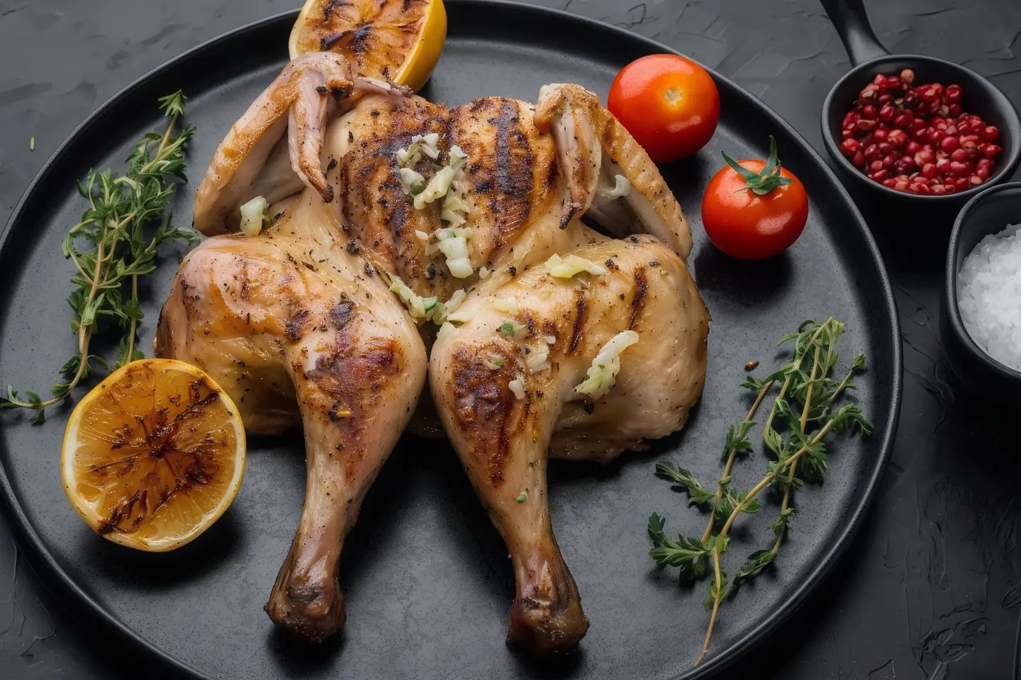 Half A Piece Of Grilled Chicken