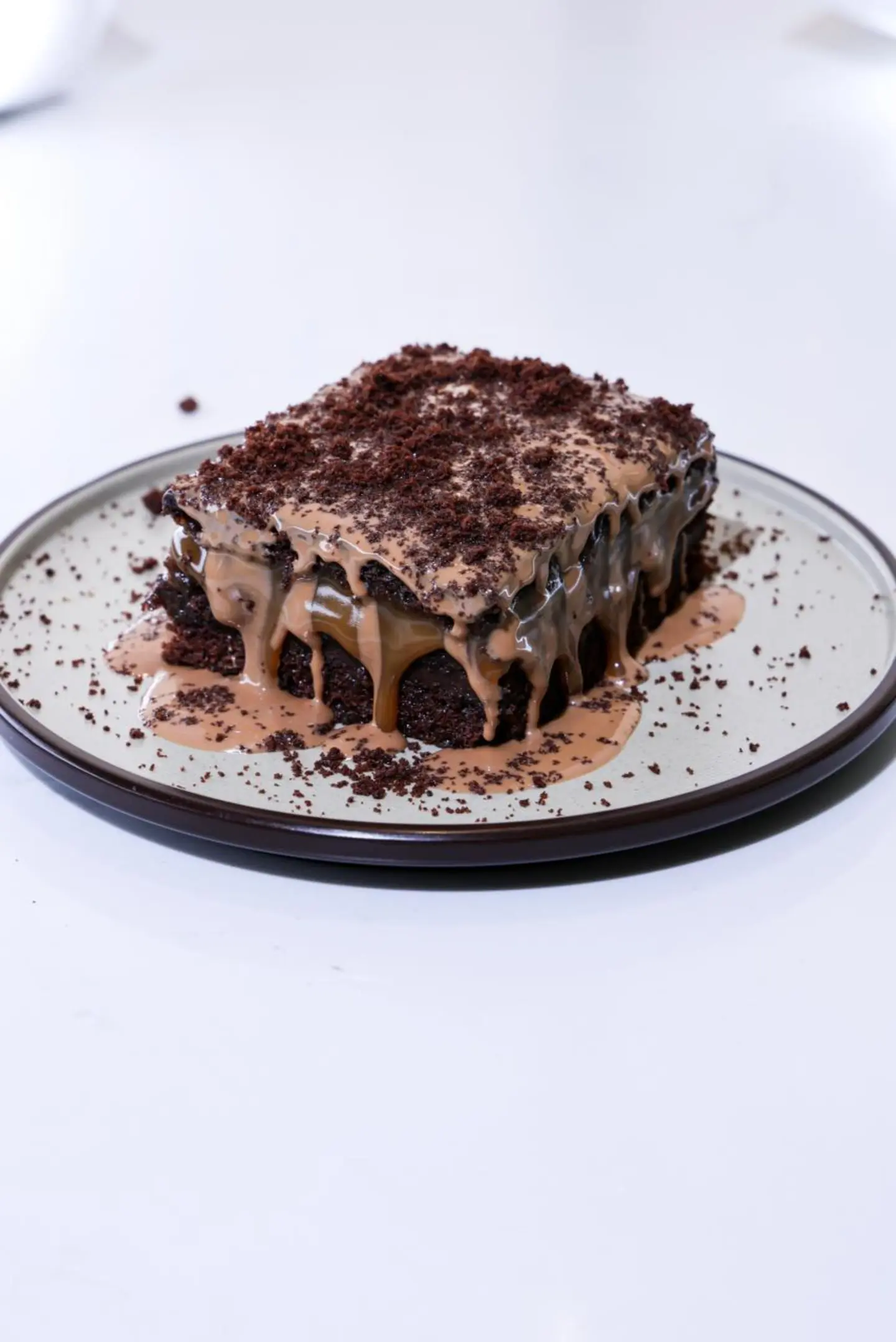 كيك فدج كراميل