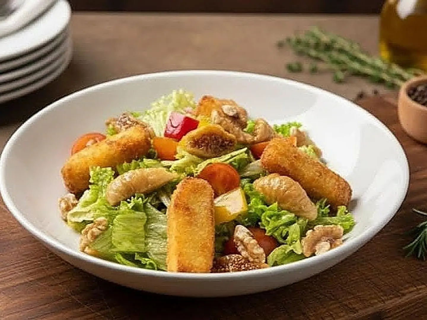 Cruncy Haloum Salad With Fig