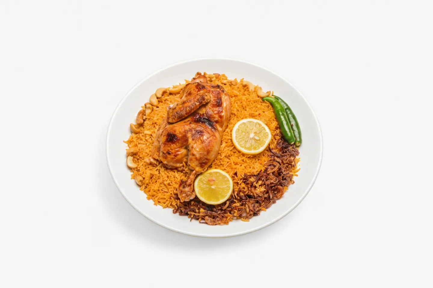 نص حبة دجاجه محمره