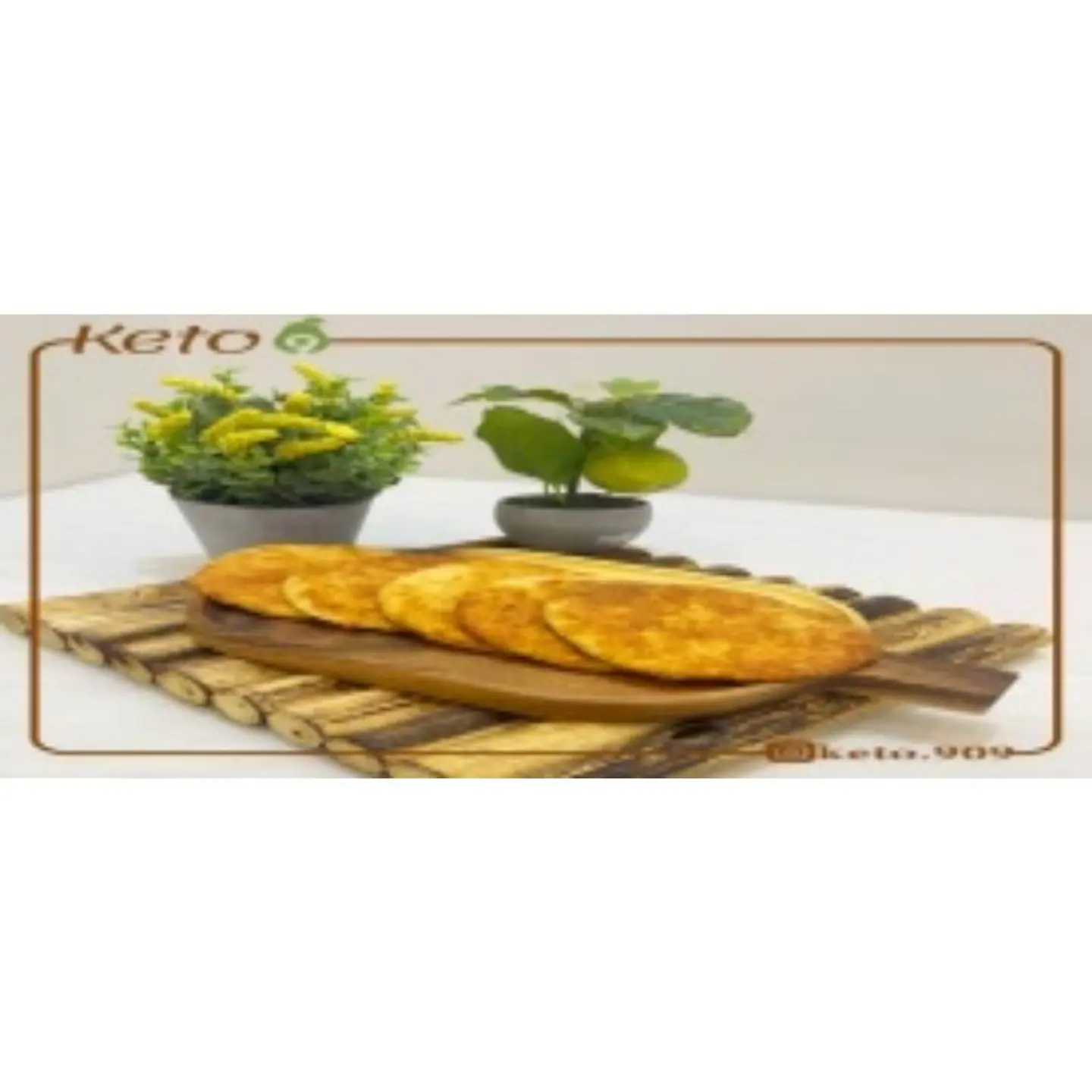 خبز عربي كيتو 3 أغفة