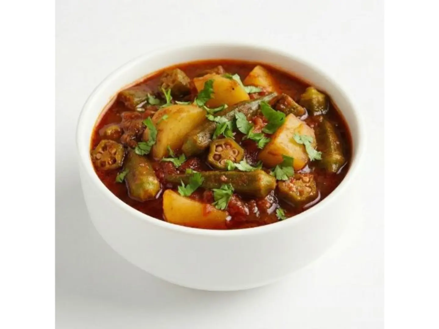 Okra And Potatoes