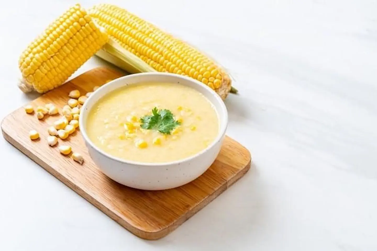 شوربة الذرة مع الدجاج