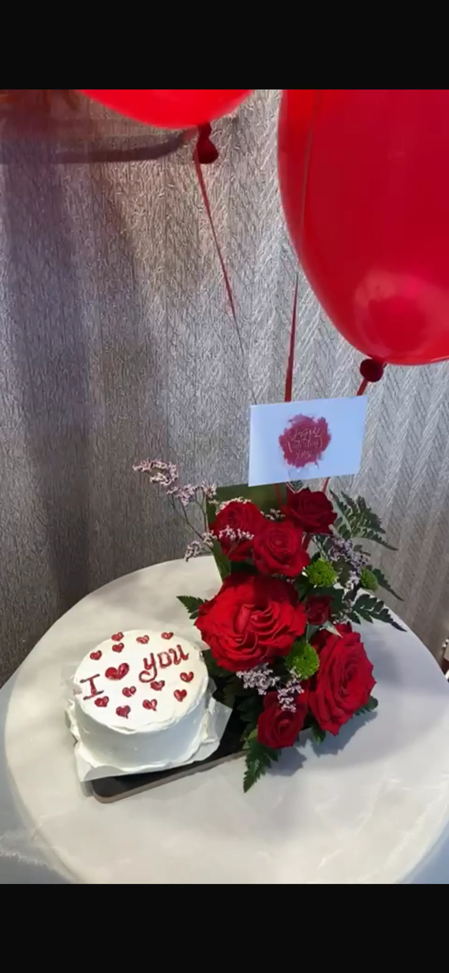 كيك وحب الفالنتاين