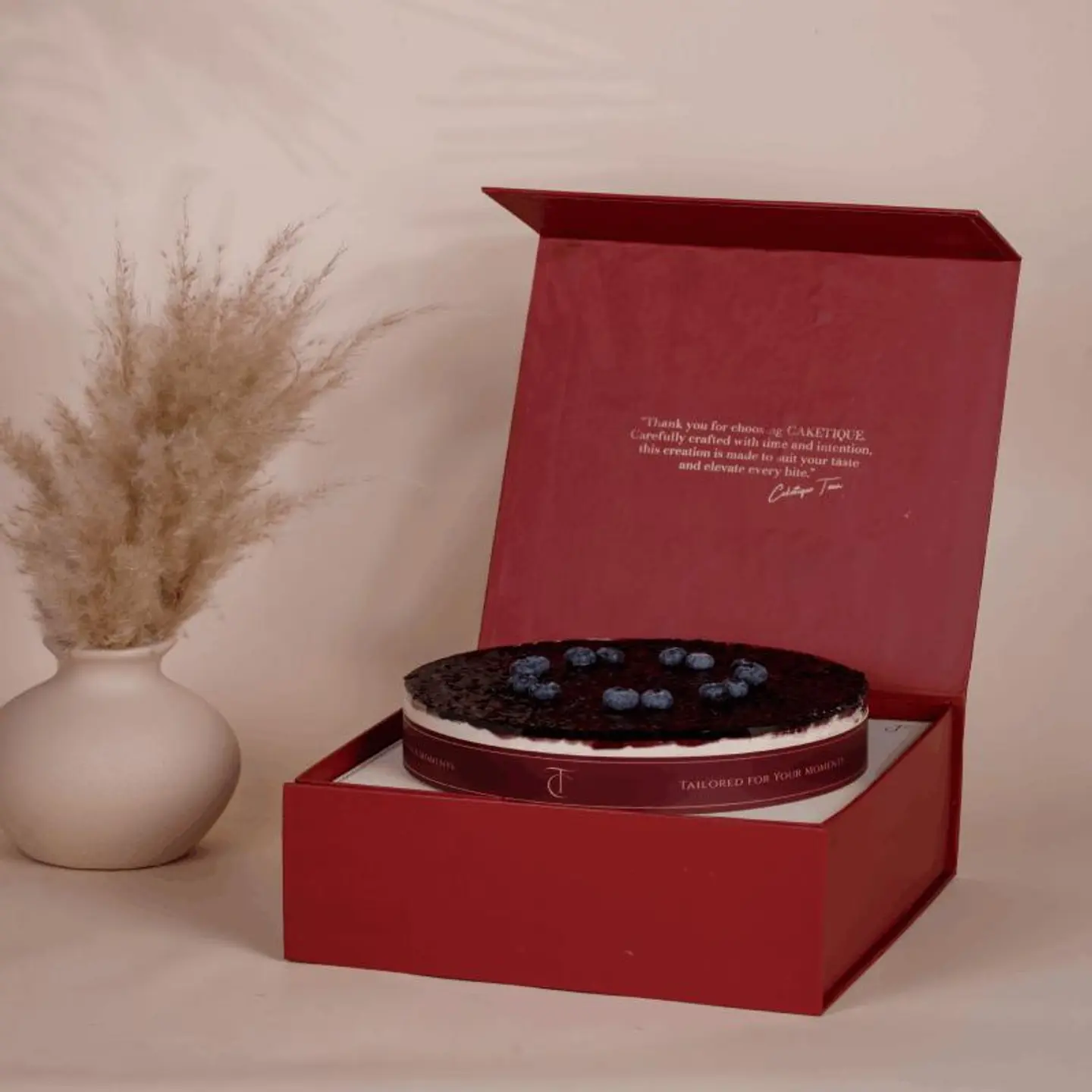 تشيز كيك توت أزرق كبير