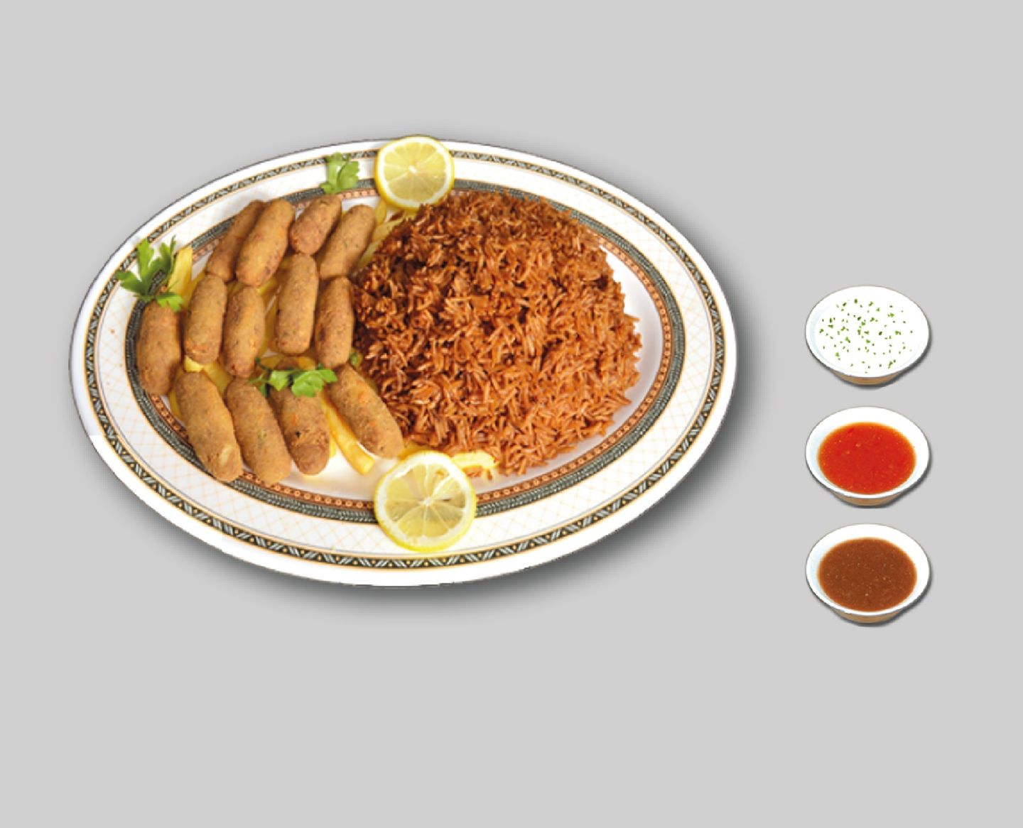وجبة كفته مع أرز